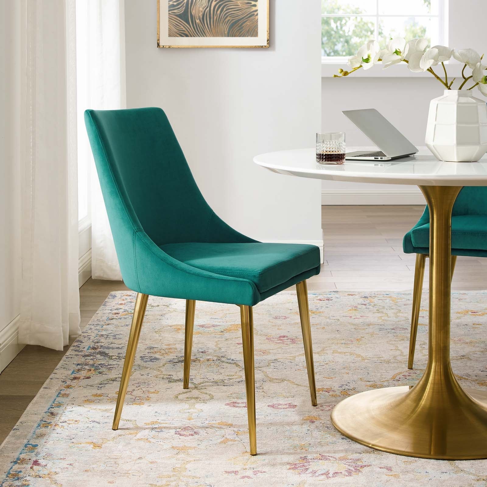 Viscount Modern Accent Performance Velvet Dining Chair by Modway