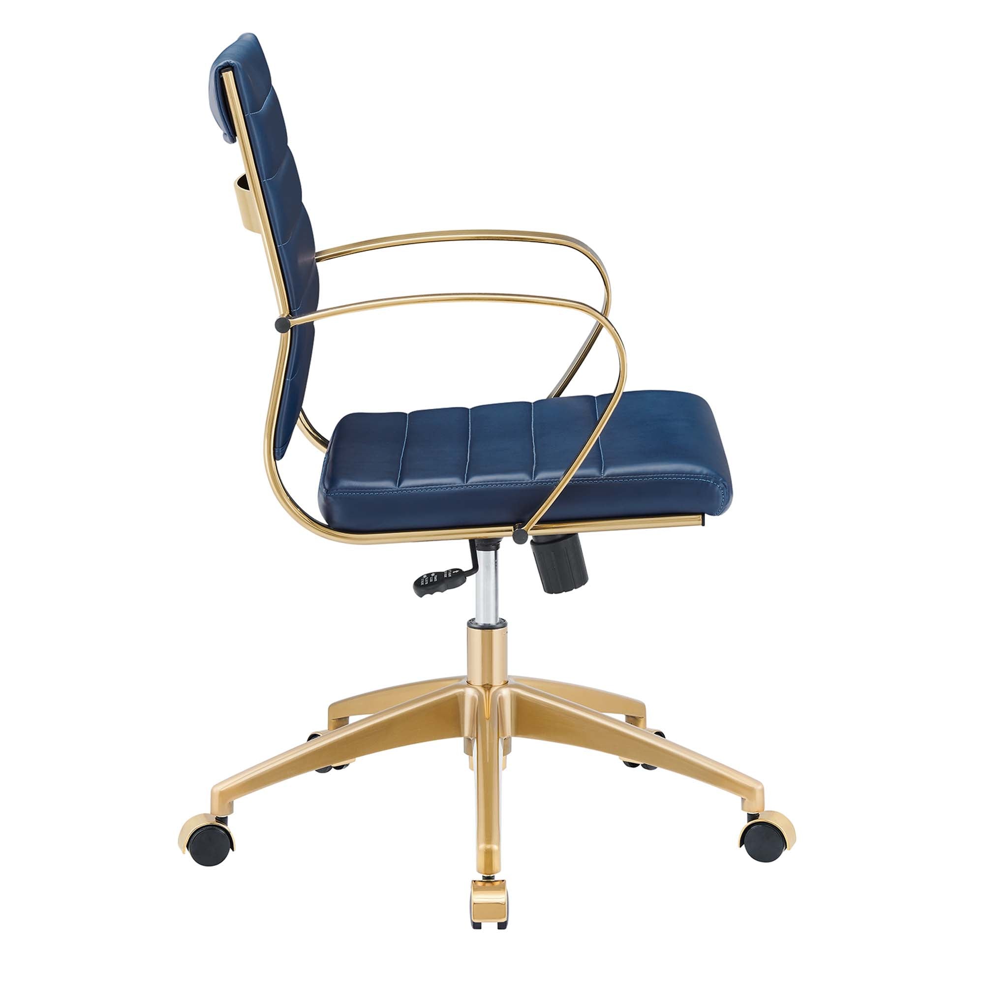 Jive Gold Stainless Steel Midback Office Chair by Modway