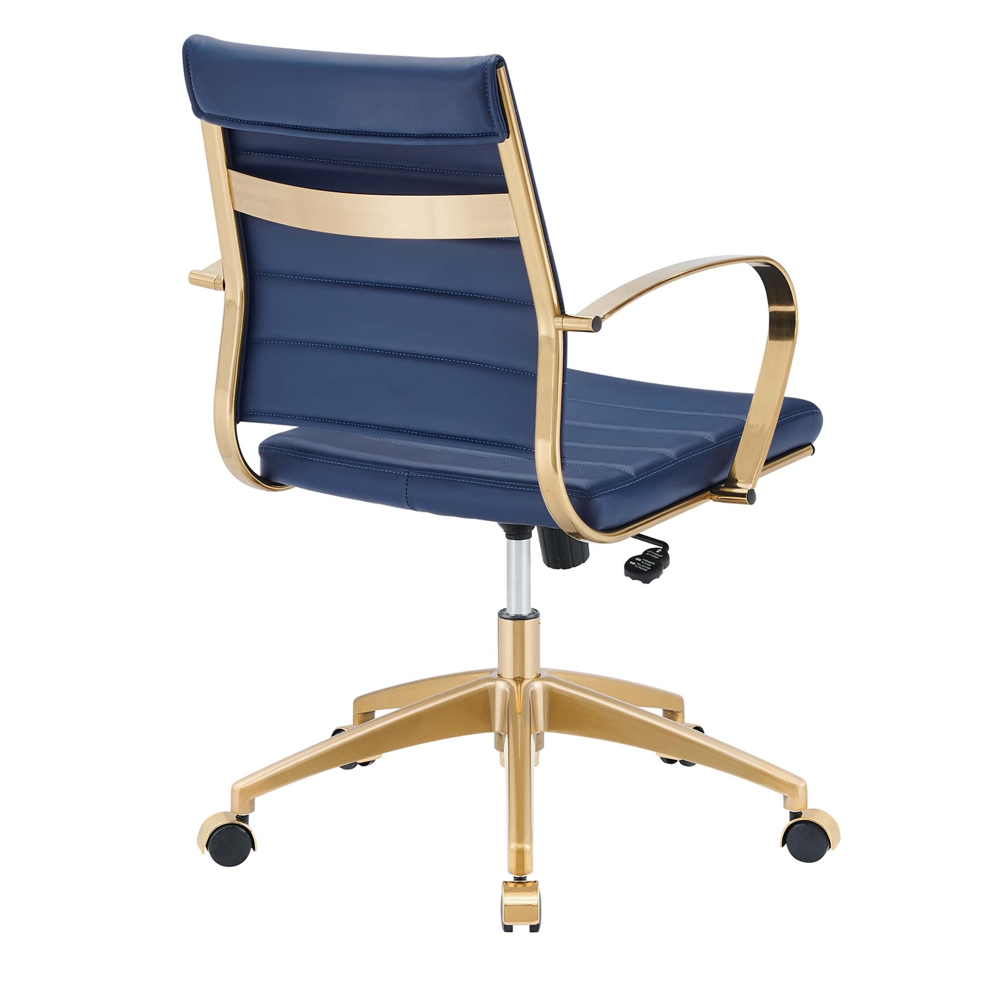 Jive Gold Stainless Steel Midback Office Chair by Modway