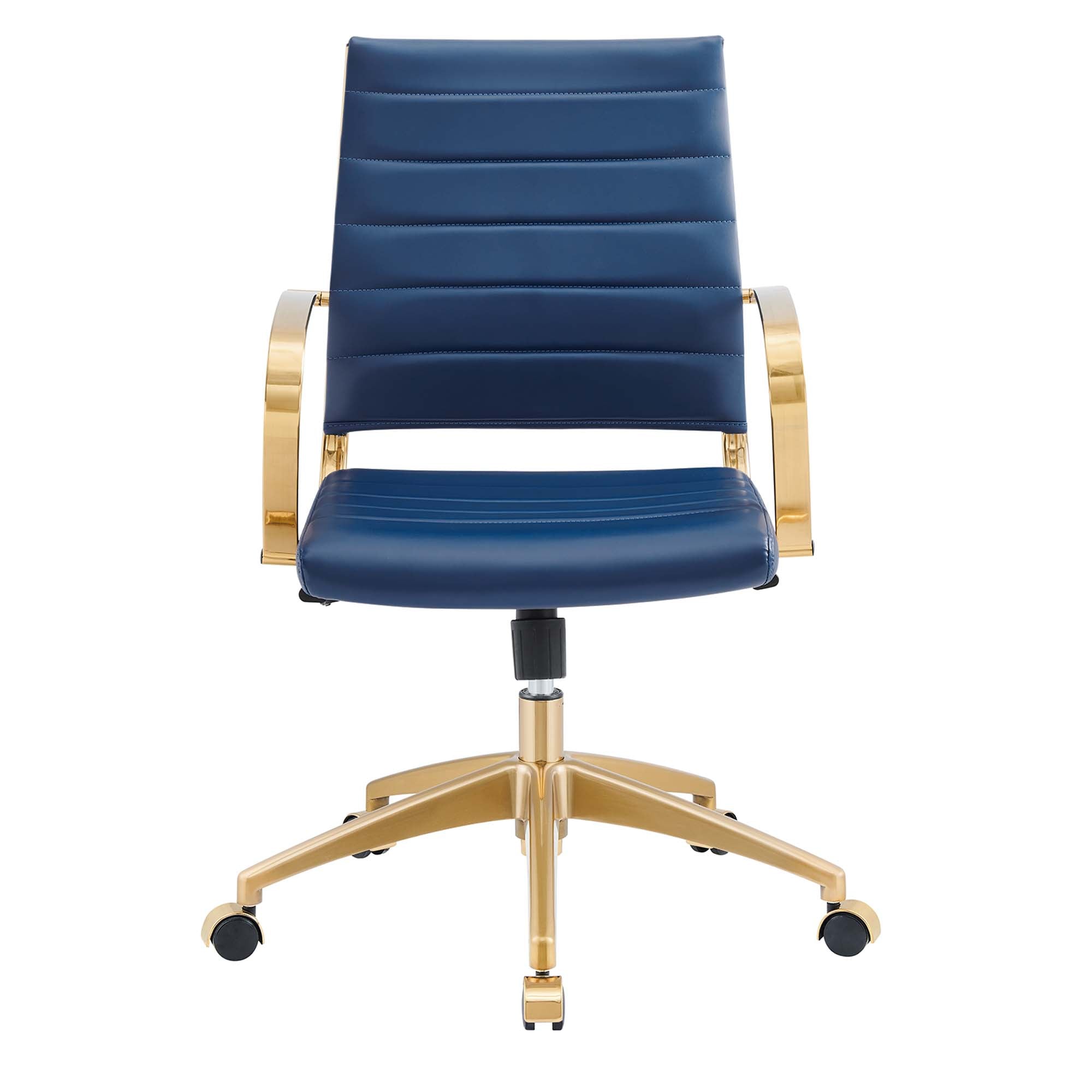 Jive Gold Stainless Steel Midback Office Chair by Modway