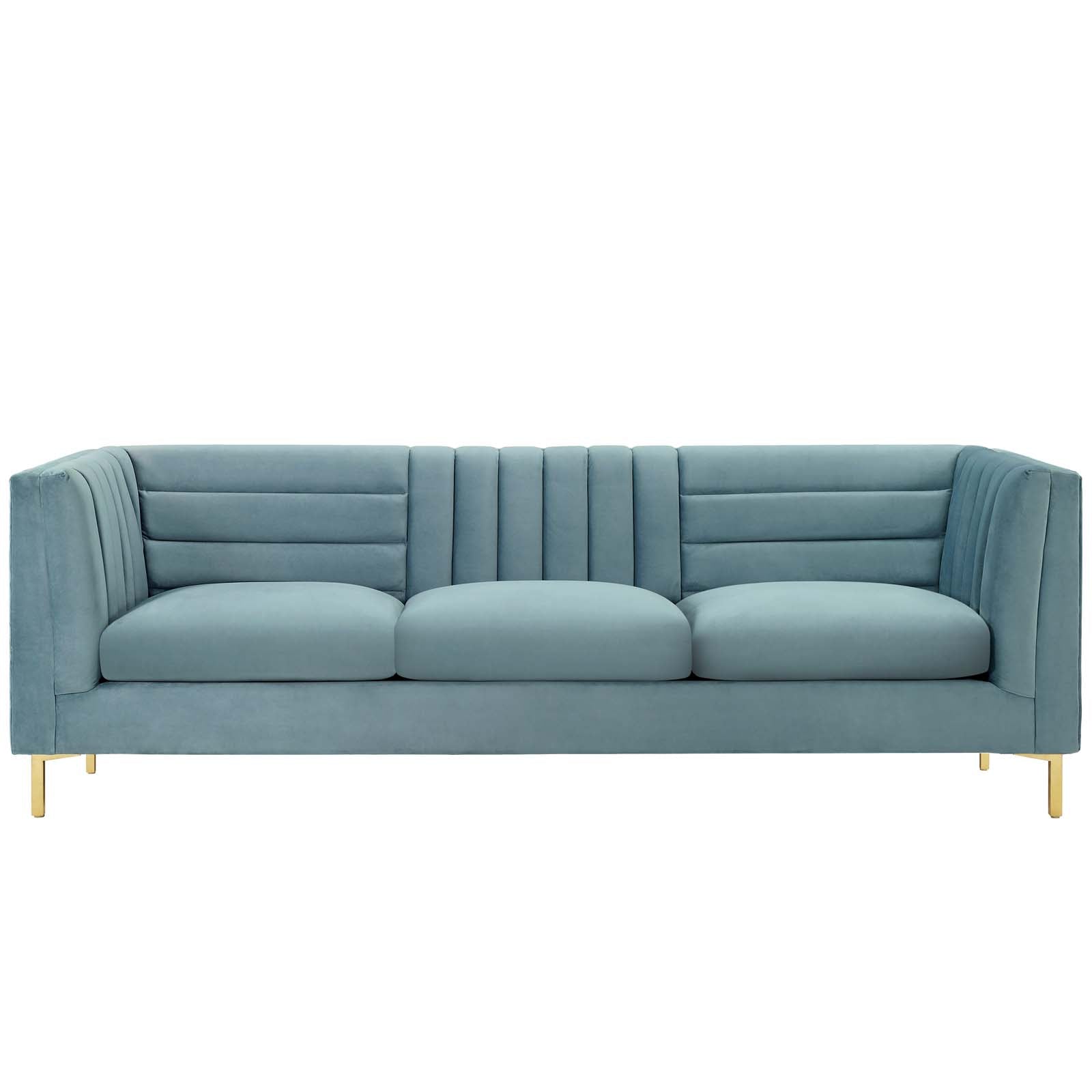 Ingenuity Channel Tufted Performance Velvet Sofa by Modway