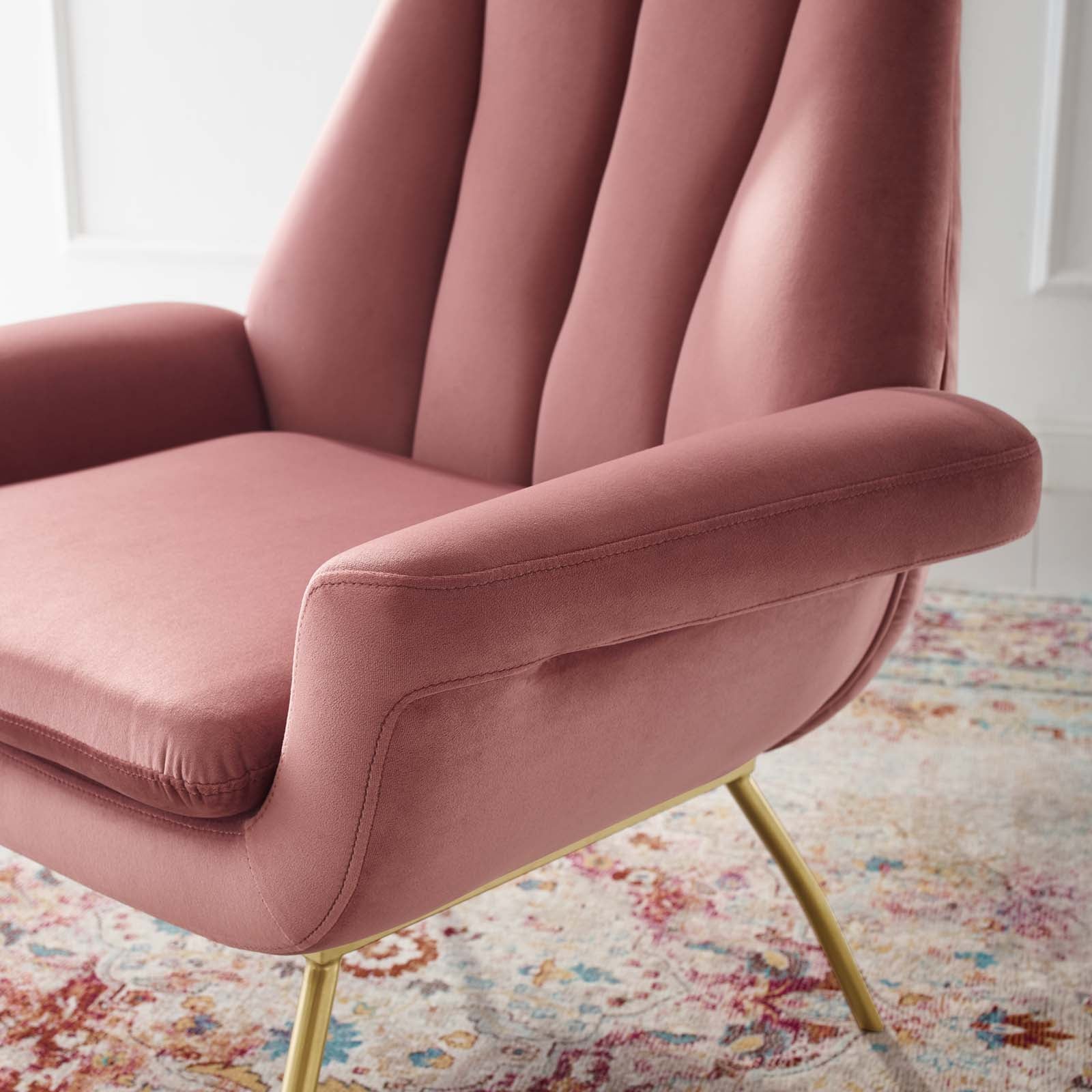 Summit Accent Performance Velvet Armchair by Modway