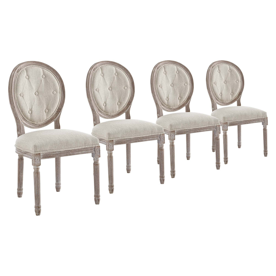 Arise Dining Side Chair Upholstered Fabric Set of 4 by Modway