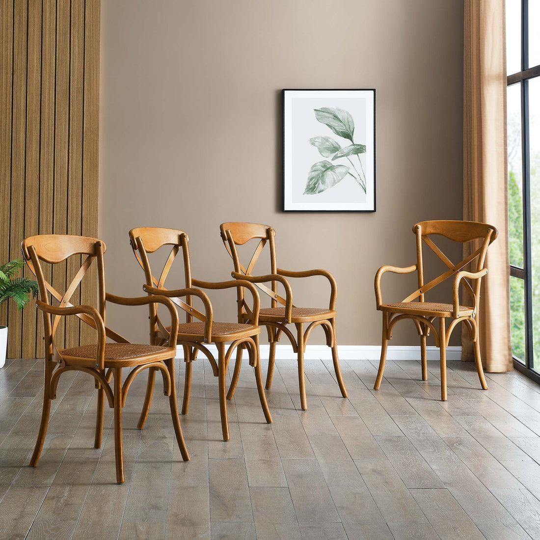 Gear Dining Armchair Set of 4 by Modway