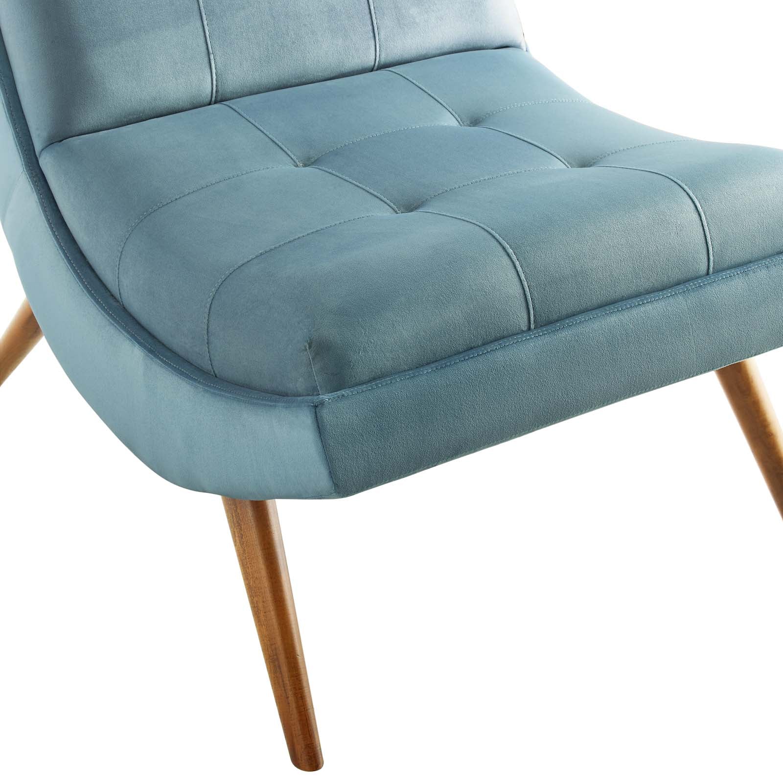 Ramp Upholstered Performance Velvet Lounge Chair and Ottoman Set by Modway