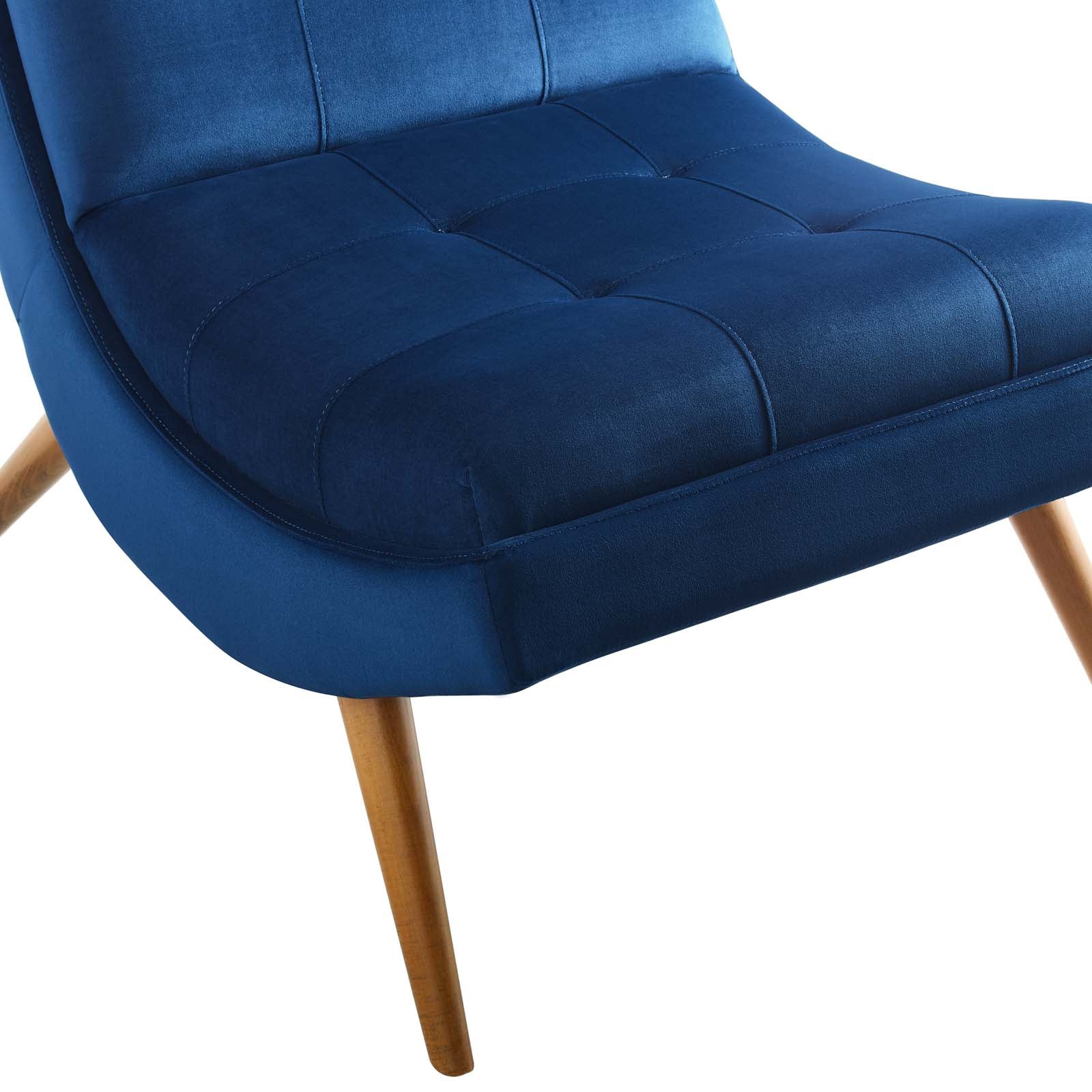 Ramp Upholstered Performance Velvet Lounge Chair and Ottoman Set by Modway