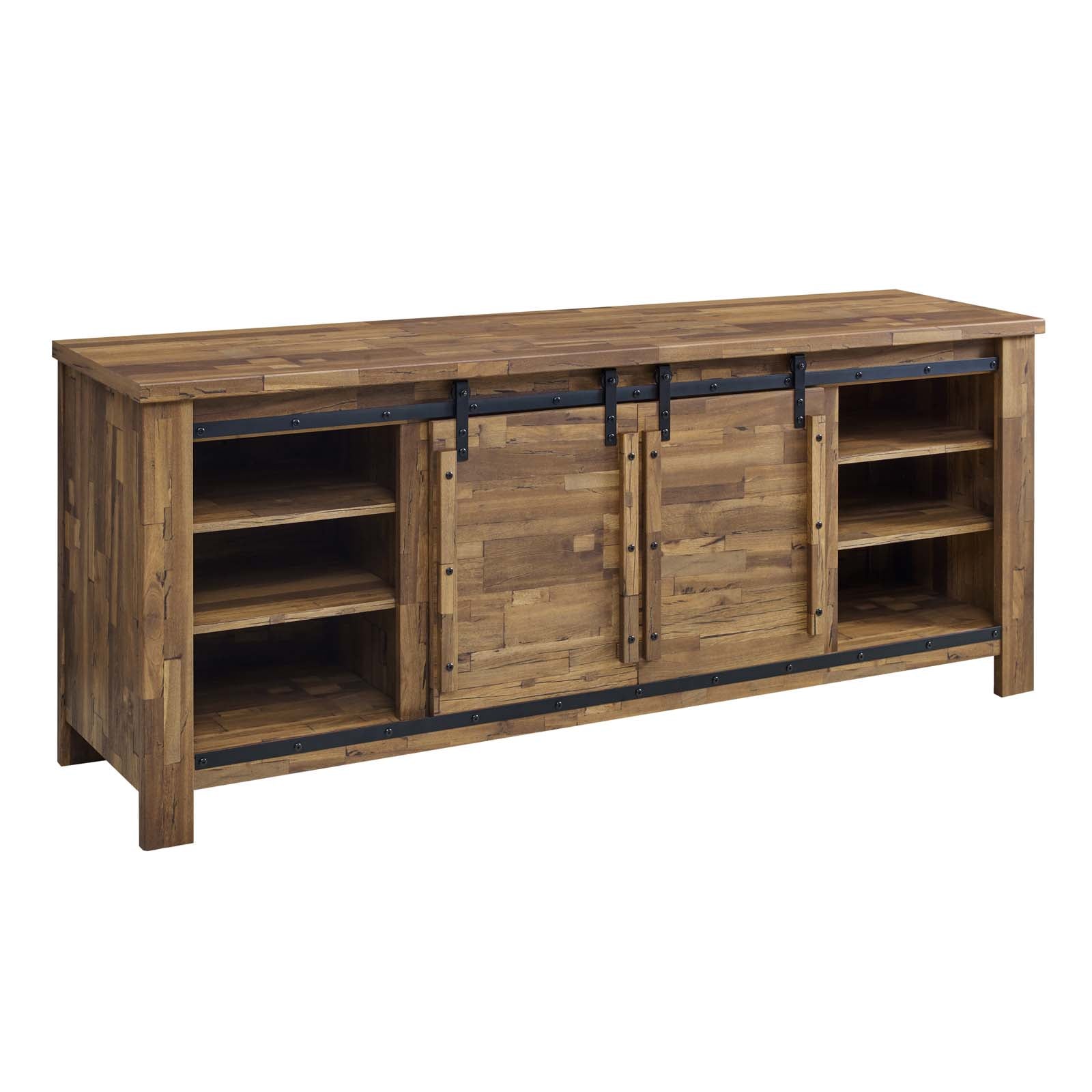 Cheshire 71" Rustic Sliding Door TV Stand by Modway