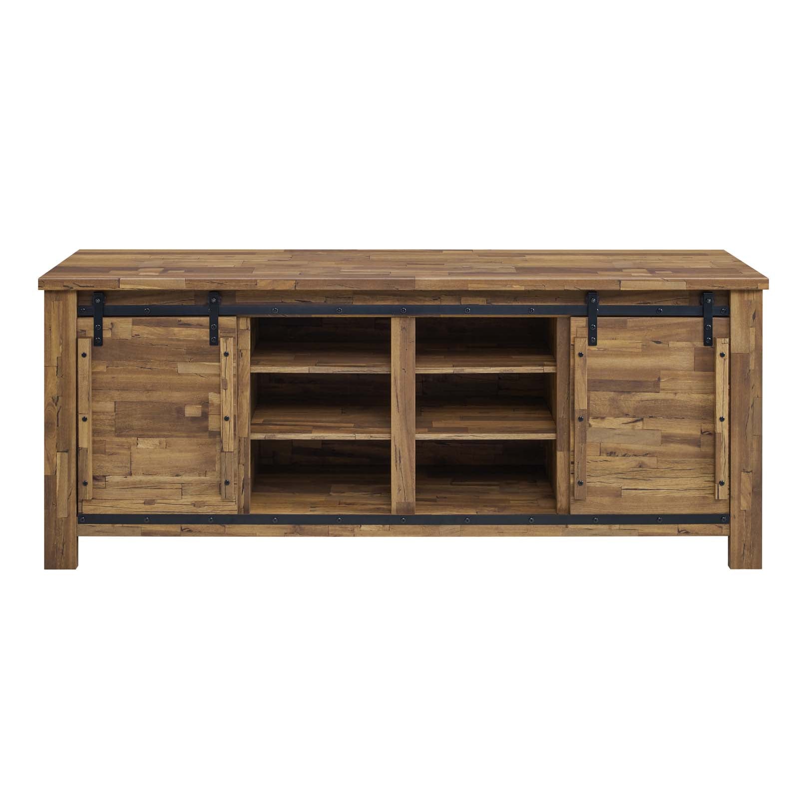 Cheshire 71" Rustic Sliding Door TV Stand by Modway