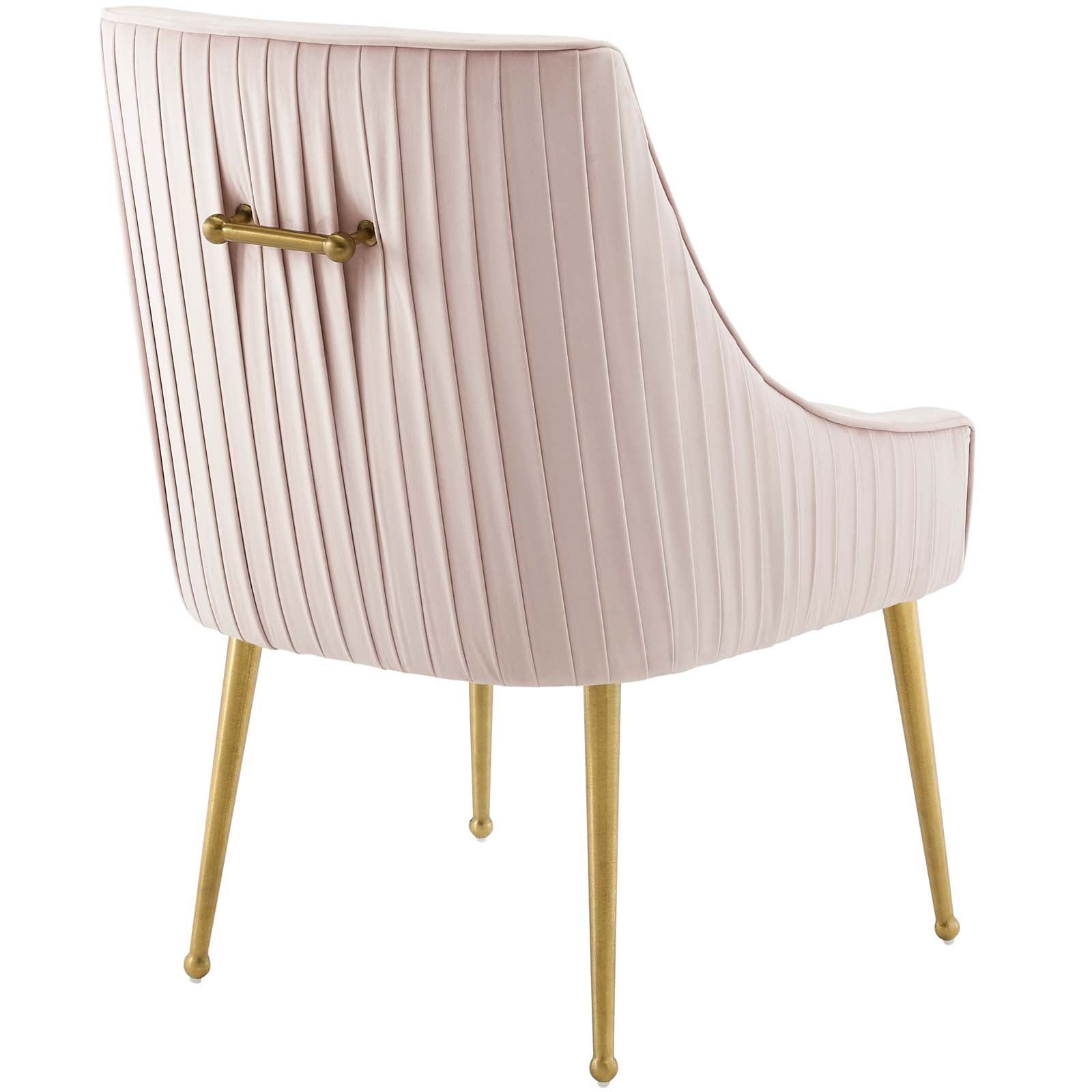 Discern Pleated Back Upholstered Performance Velvet Dining Chair by Modway