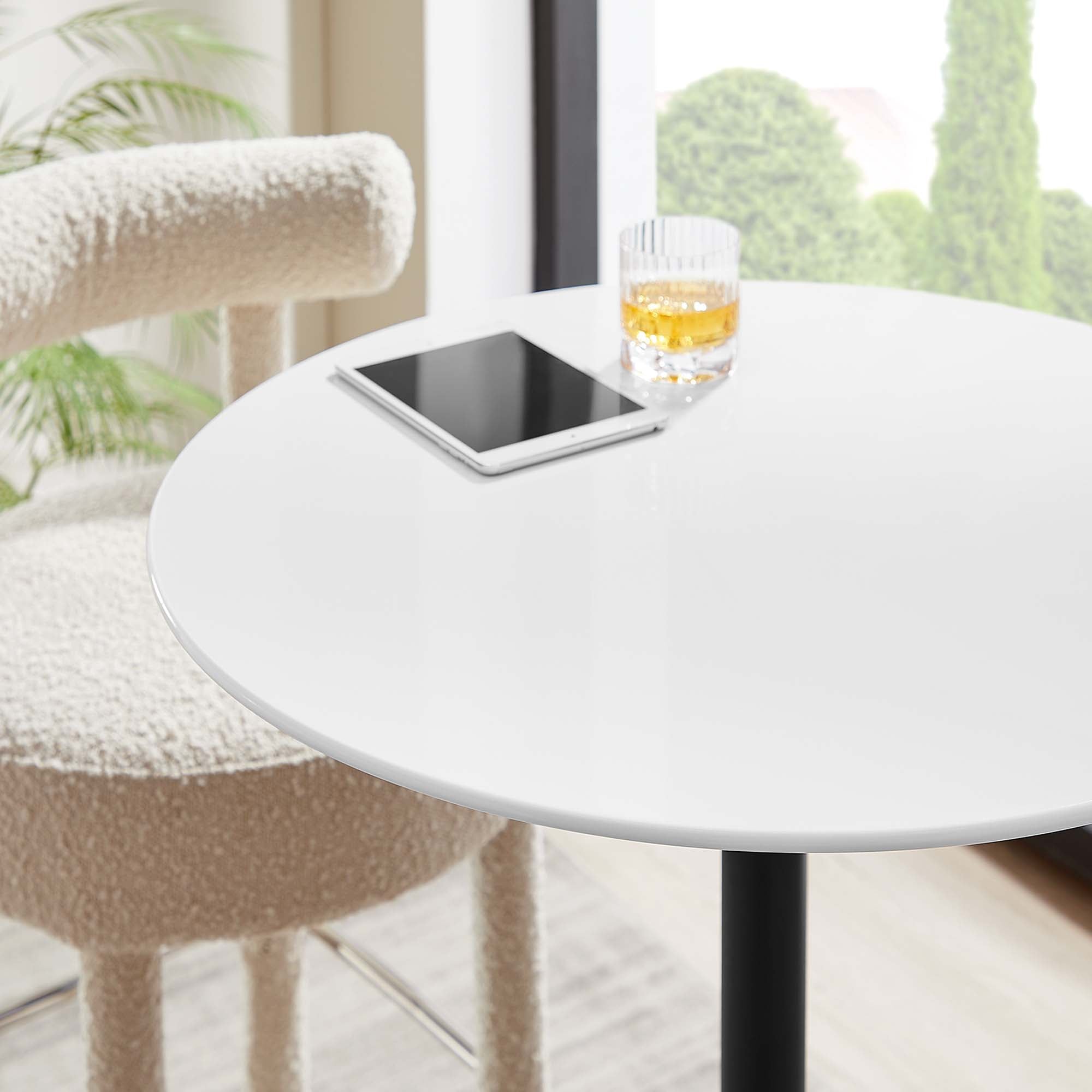 Lippa Round Wood Bar Table by Modway