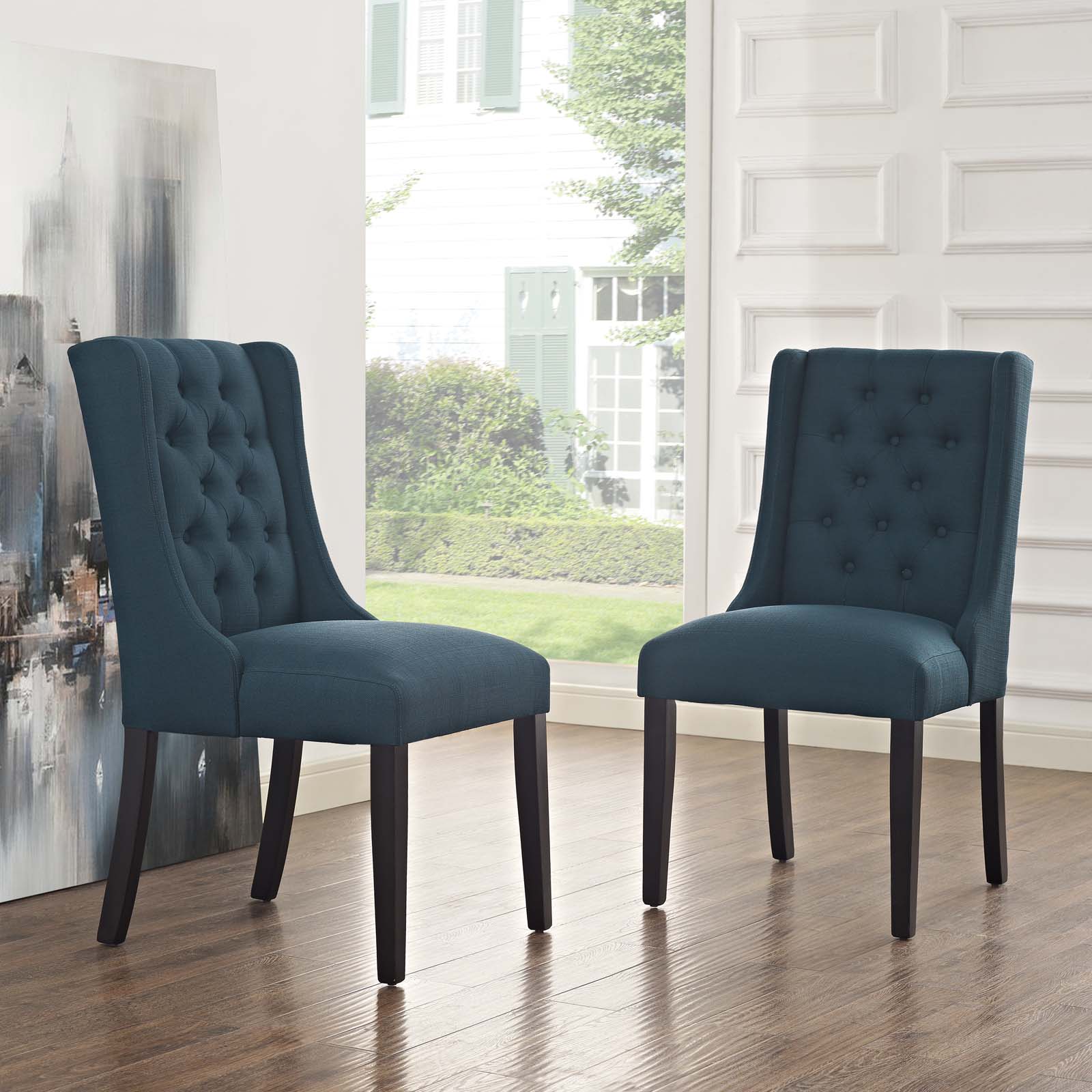Baronet Dining Chair Fabric Set of 2 by Modway