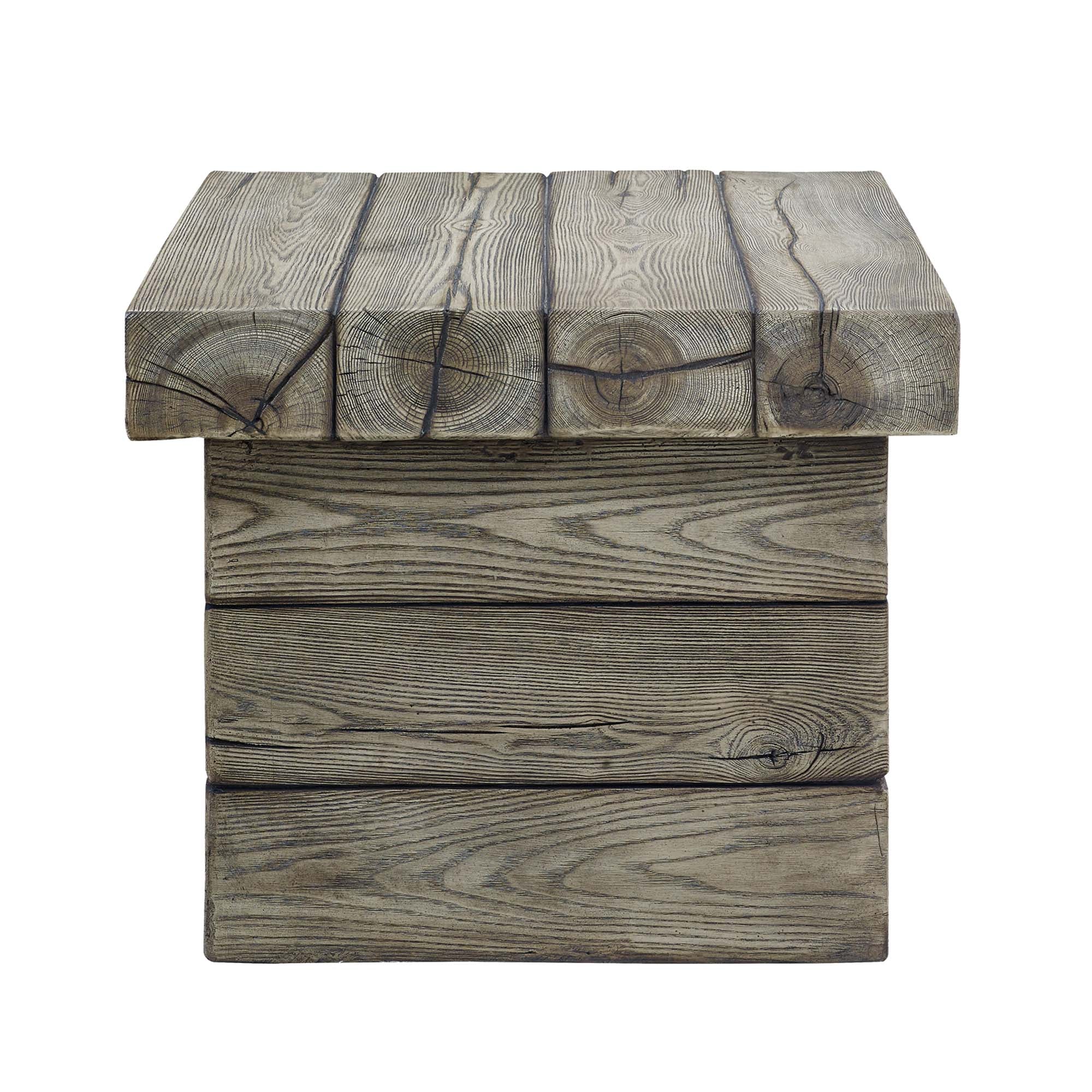 Manteo Rustic Coastal Outdoor Patio Side Table by Modway
