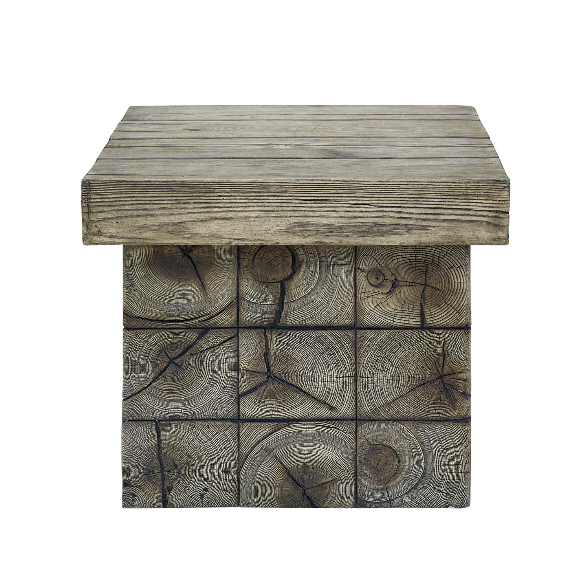 Manteo Rustic Coastal Outdoor Patio Side Table by Modway