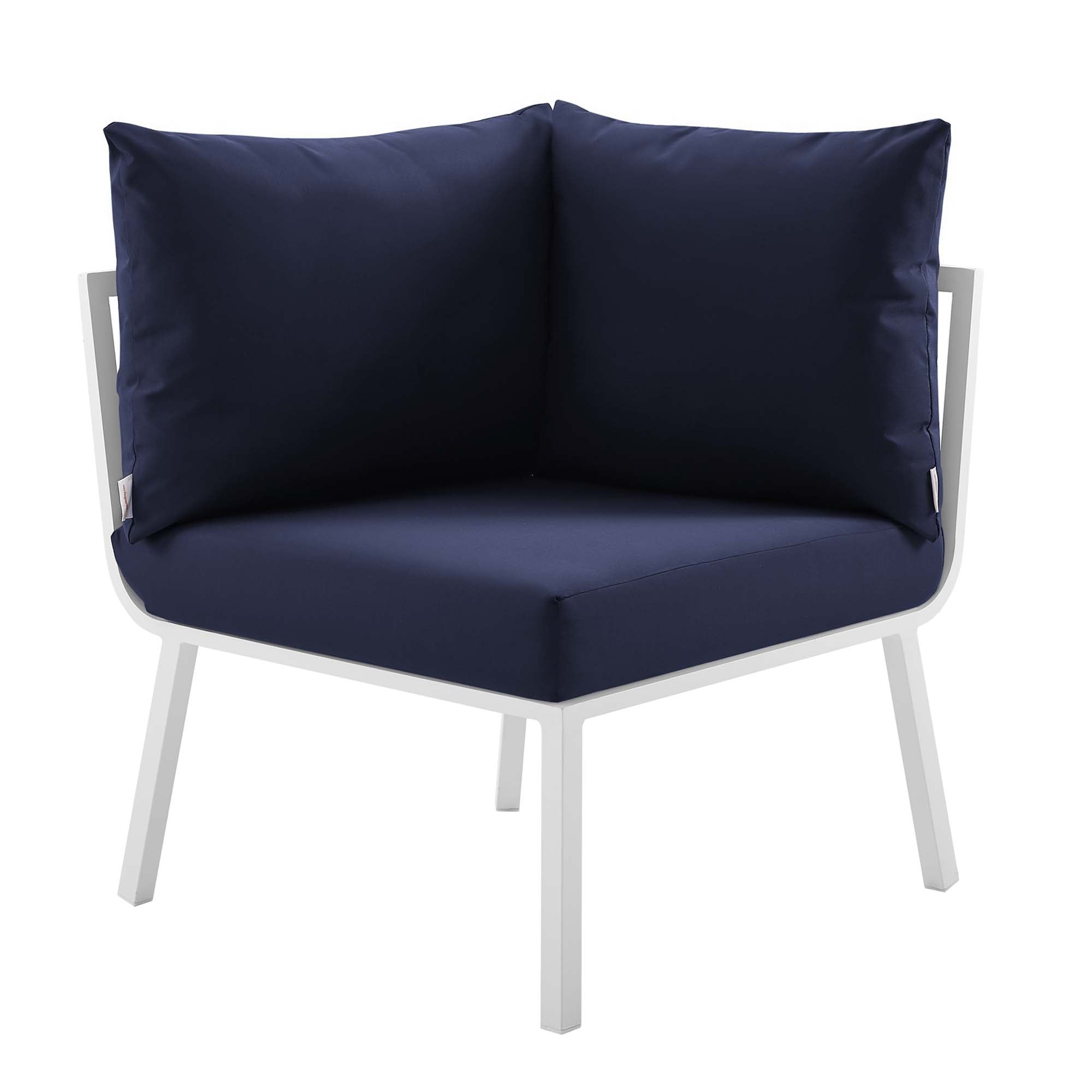 Riverside Outdoor Patio Aluminum Corner Chair by Modway