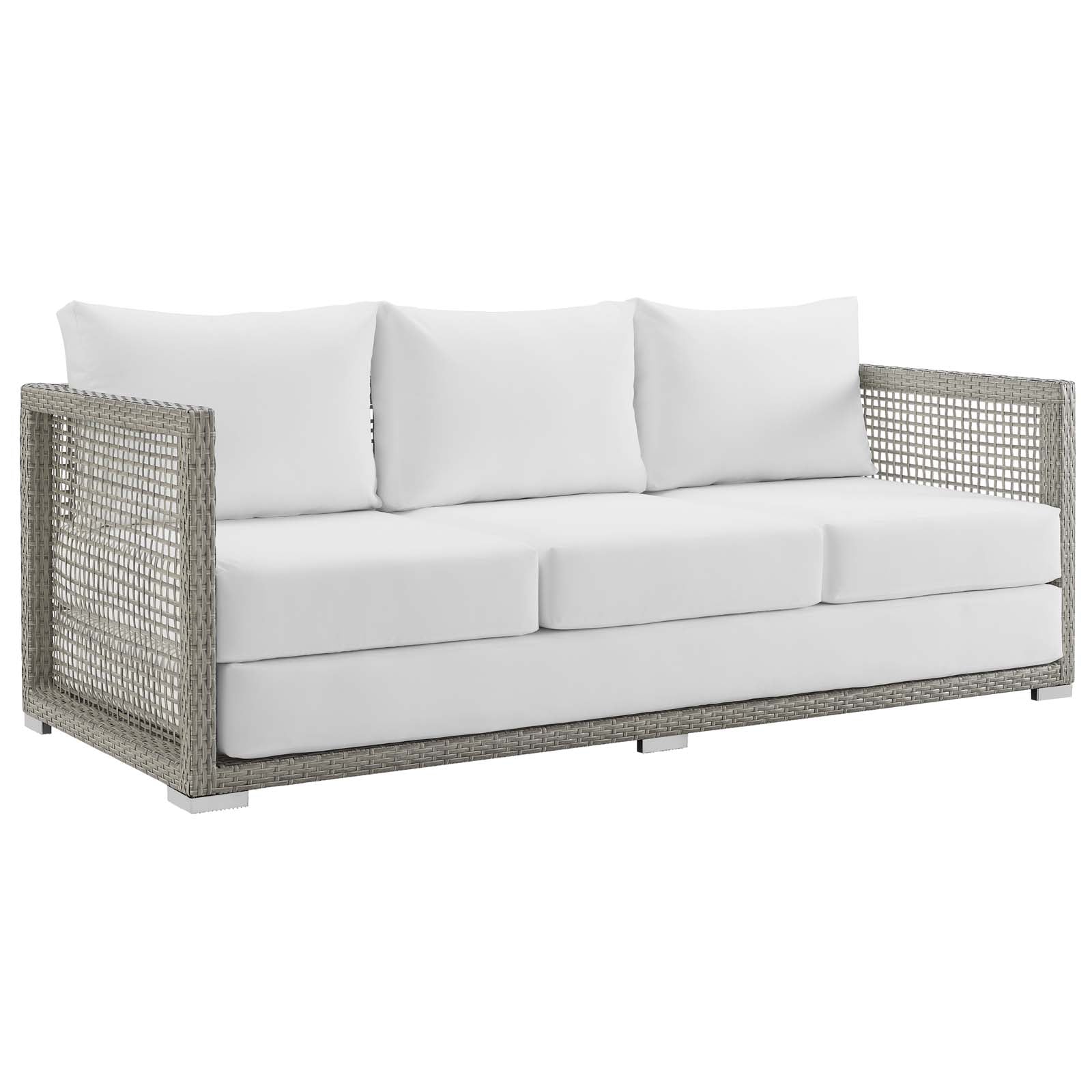 Aura 4 Piece Outdoor Patio Wicker Rattan Set by Modway