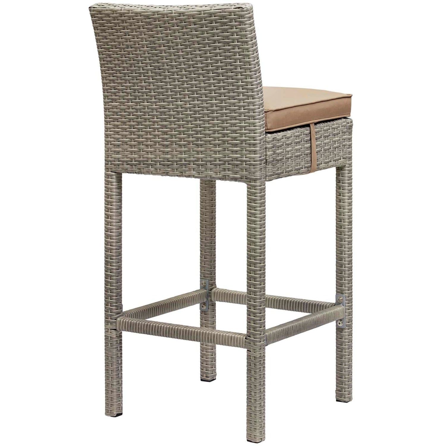 Conduit Outdoor Patio Wicker Rattan Bar Stool Set of 4 by Modway