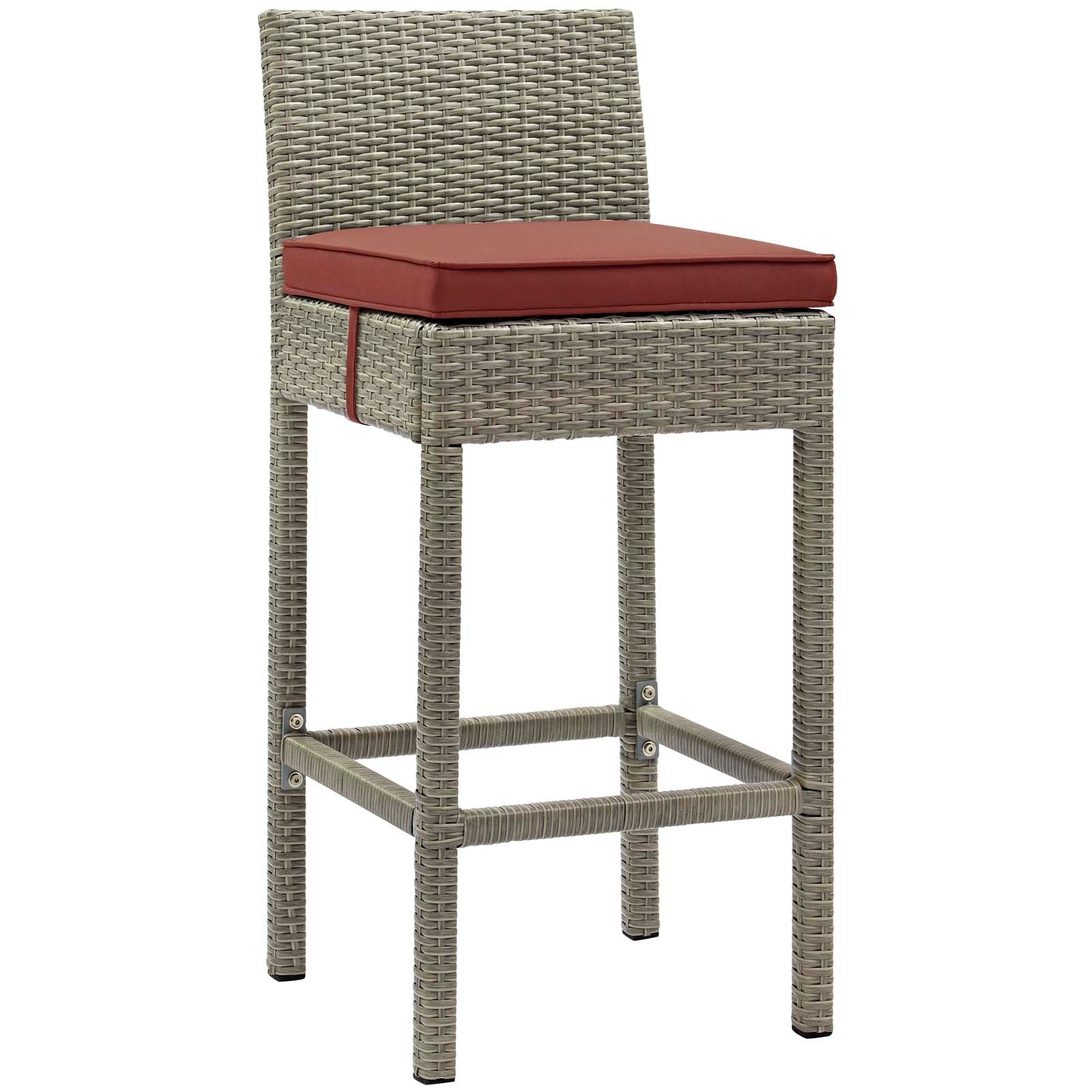 Conduit Outdoor Patio Wicker Rattan Bar Stool Set of 2 by Modway