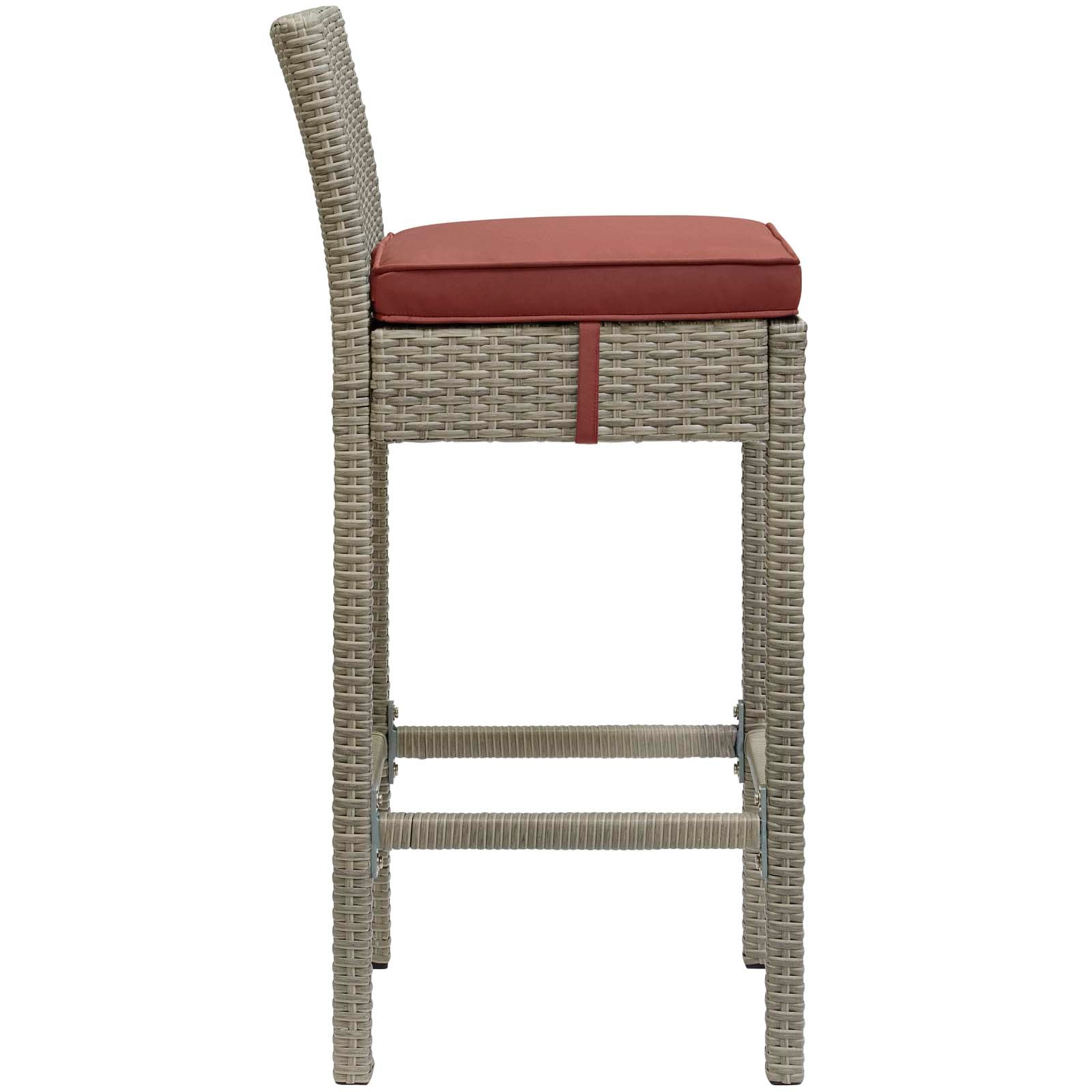 Conduit Outdoor Patio Wicker Rattan Bar Stool Set of 2 by Modway