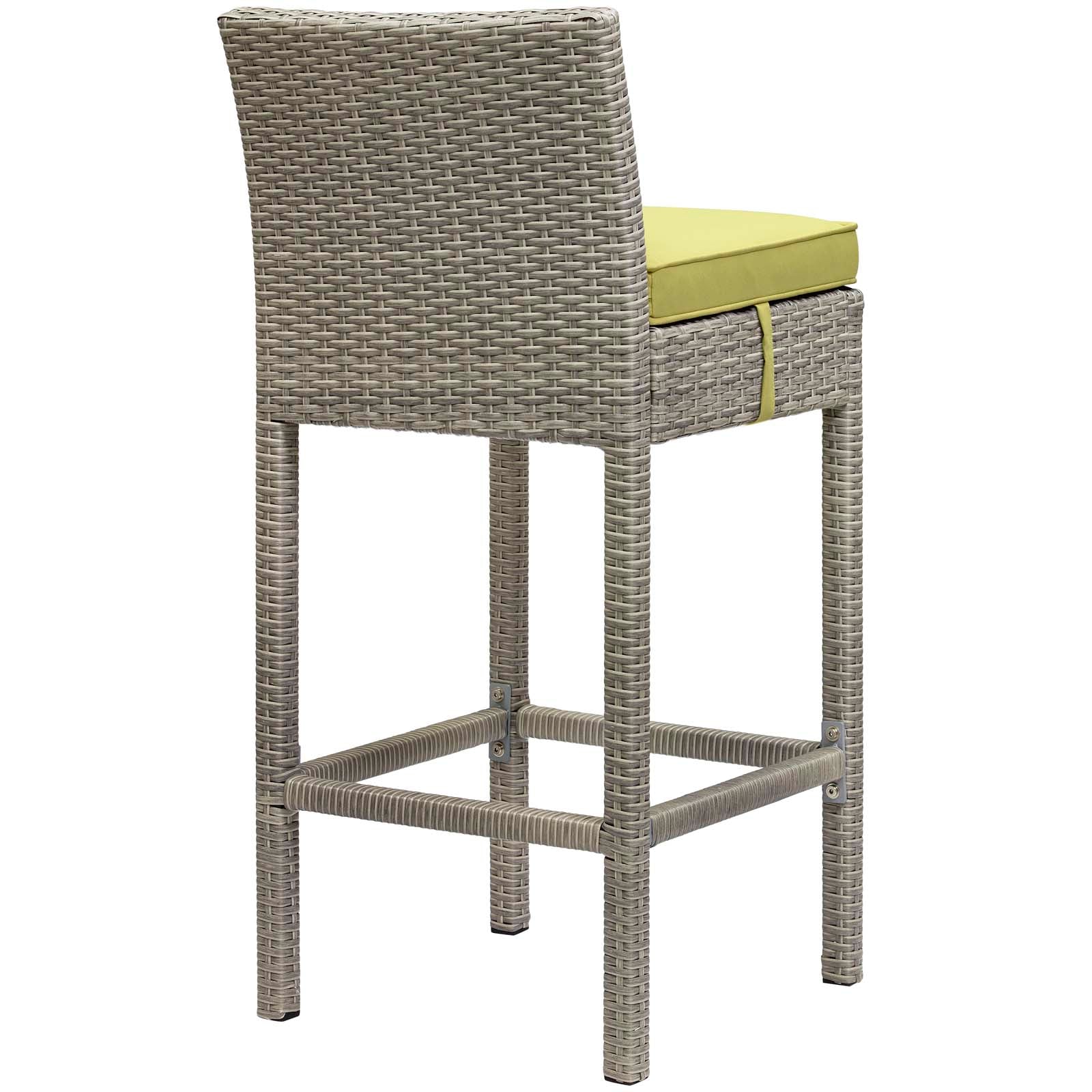 Conduit Outdoor Patio Wicker Rattan Bar Stool Set of 2 by Modway