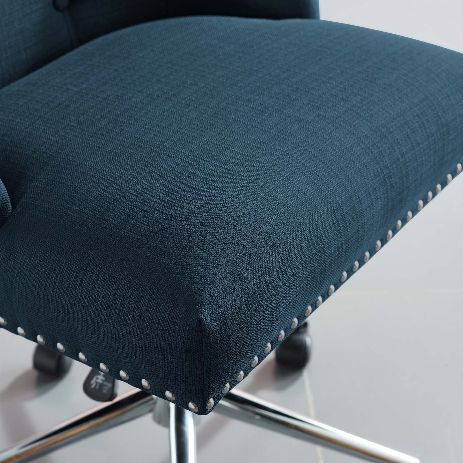 Regent Tufted Button Swivel Upholstered Fabric Office Chair by Modway