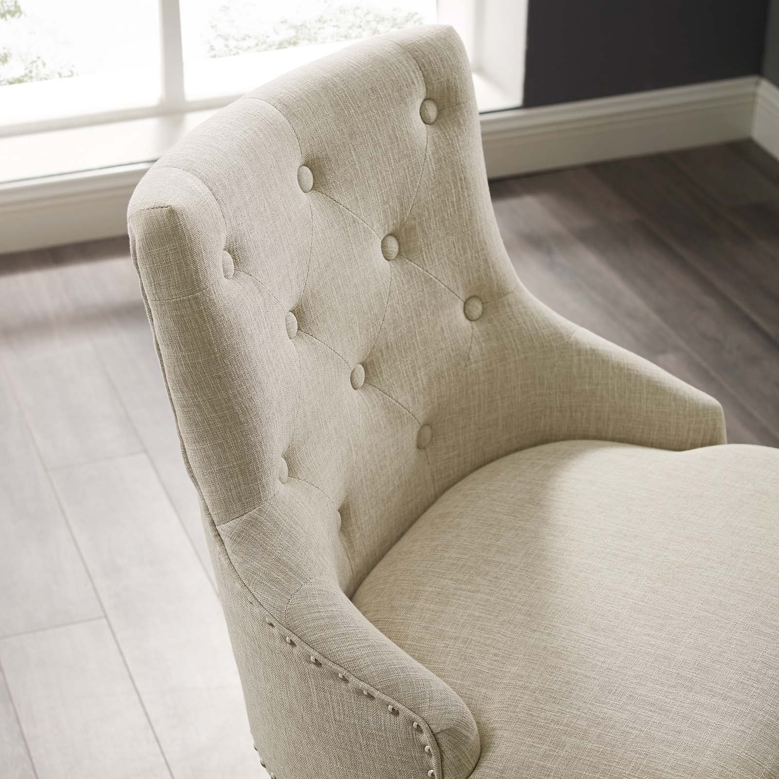 Regent Tufted Button Swivel Upholstered Fabric Office Chair by Modway
