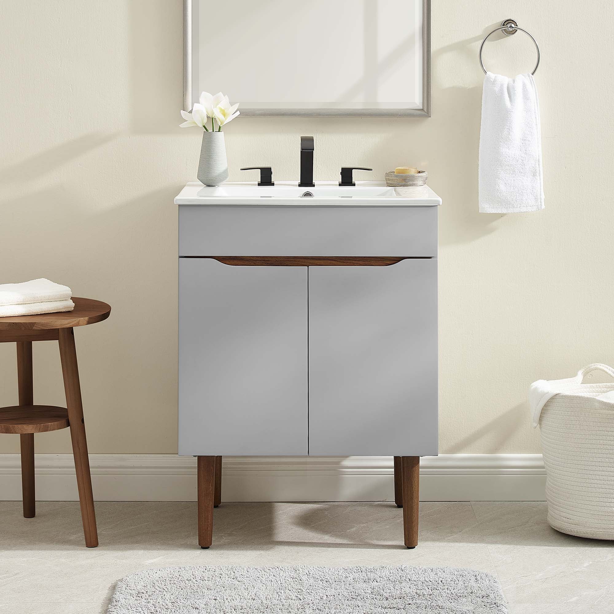 Harvest Bathroom Vanity Basin Included by Modway