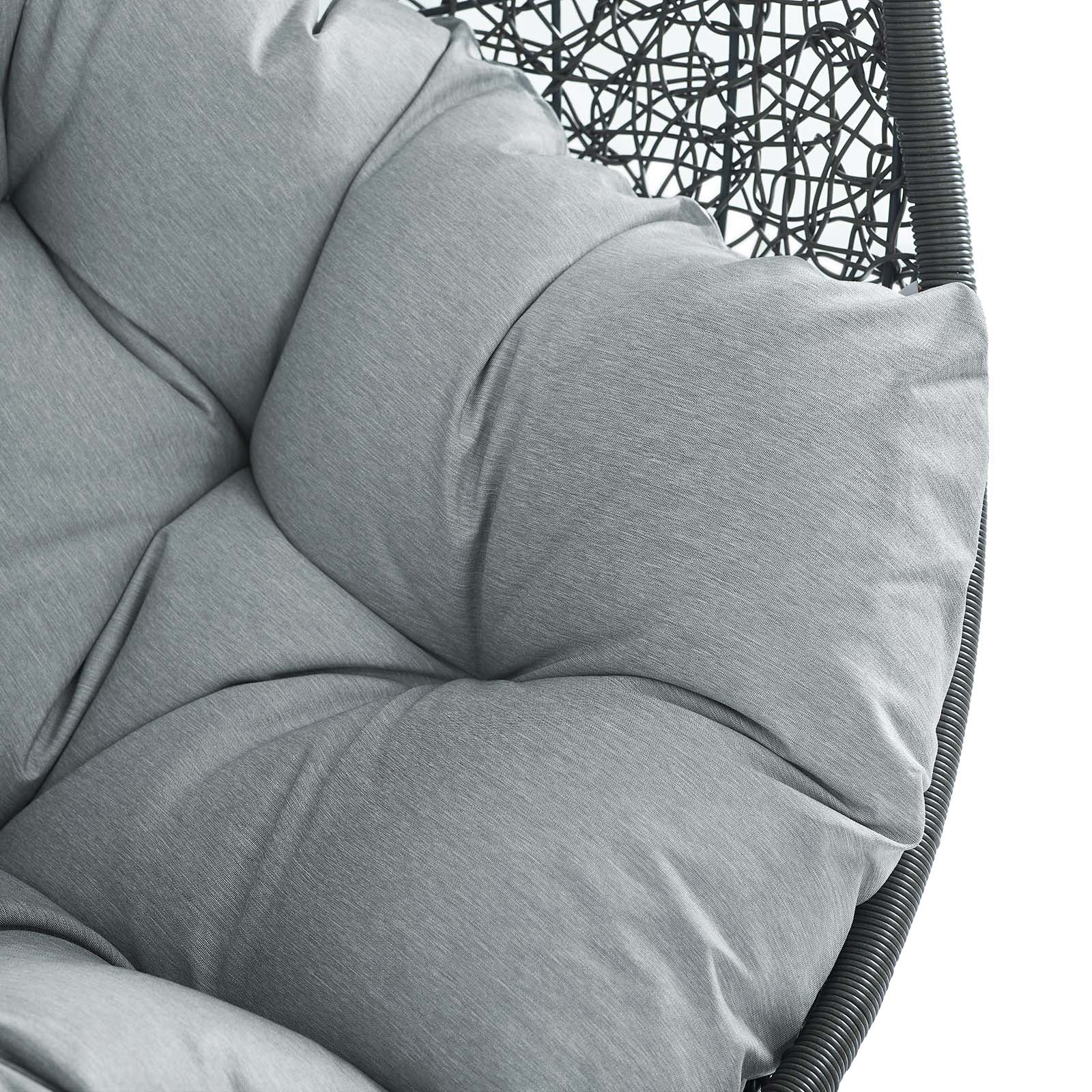Hide Sunbrella® Fabric Swing Outdoor Patio Lounge Chair Without Stand by Modway