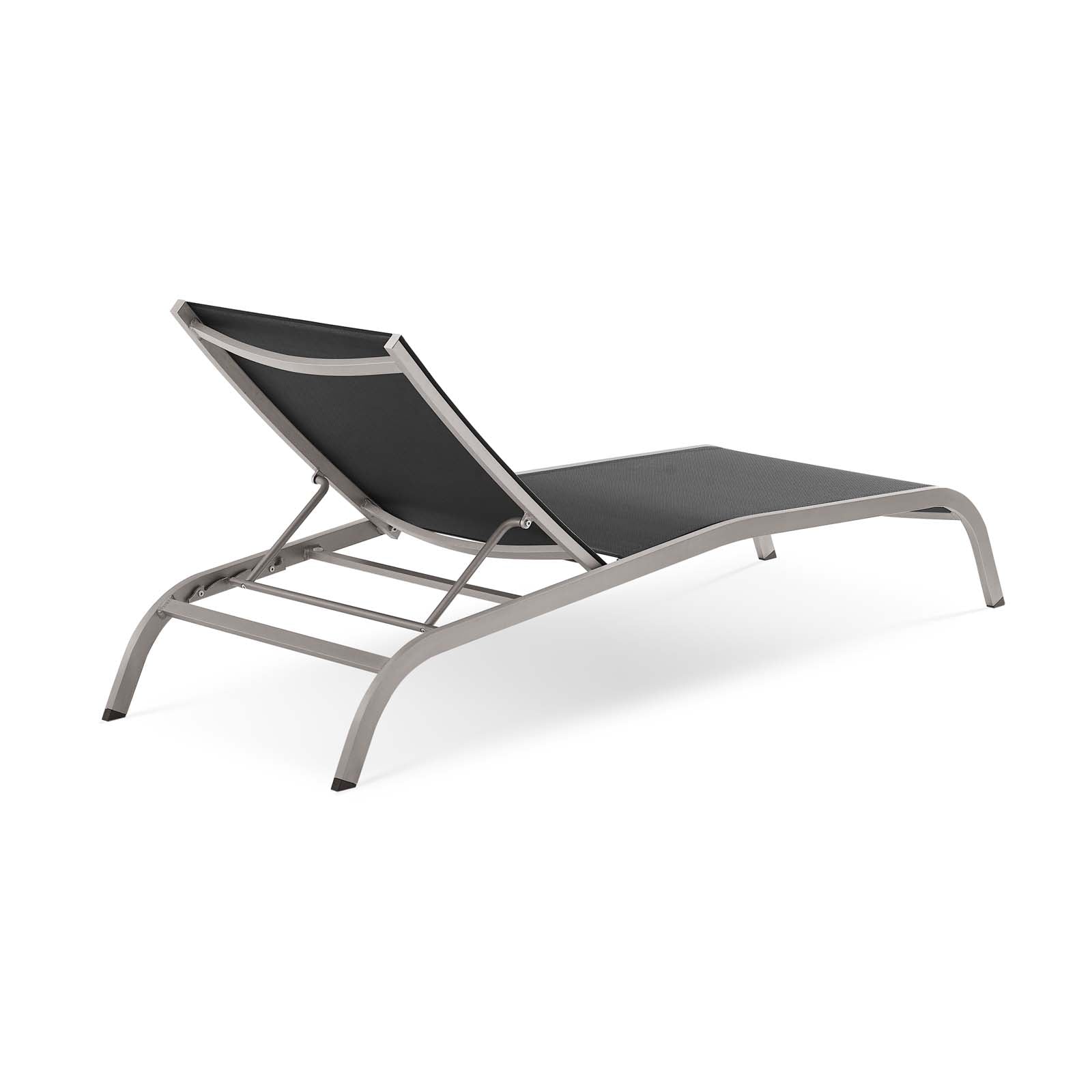 Savannah Mesh Chaise Outdoor Patio Aluminum Lounge Chair by Modway