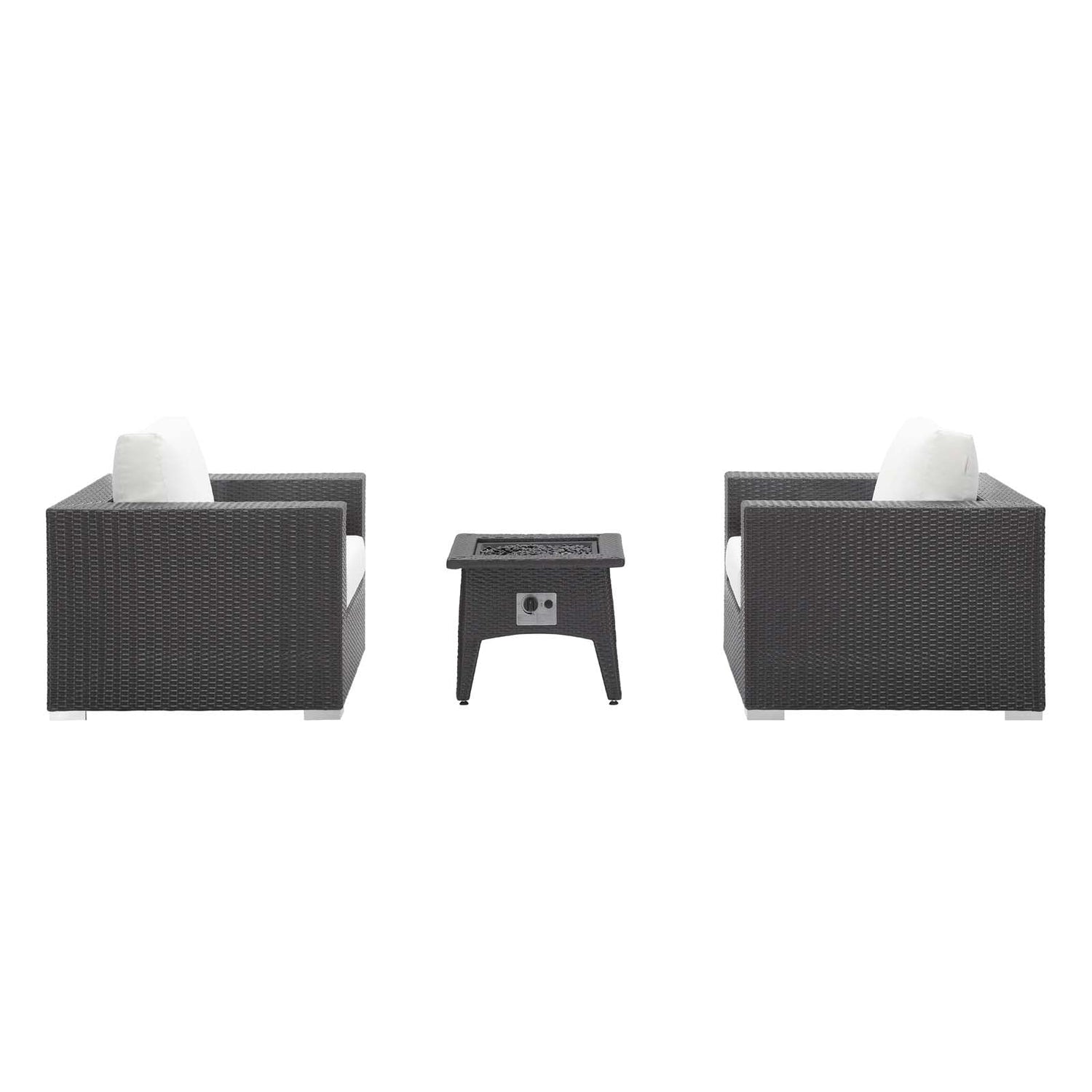 Convene 3 Piece Set Outdoor Patio with Fire Pit by Modway