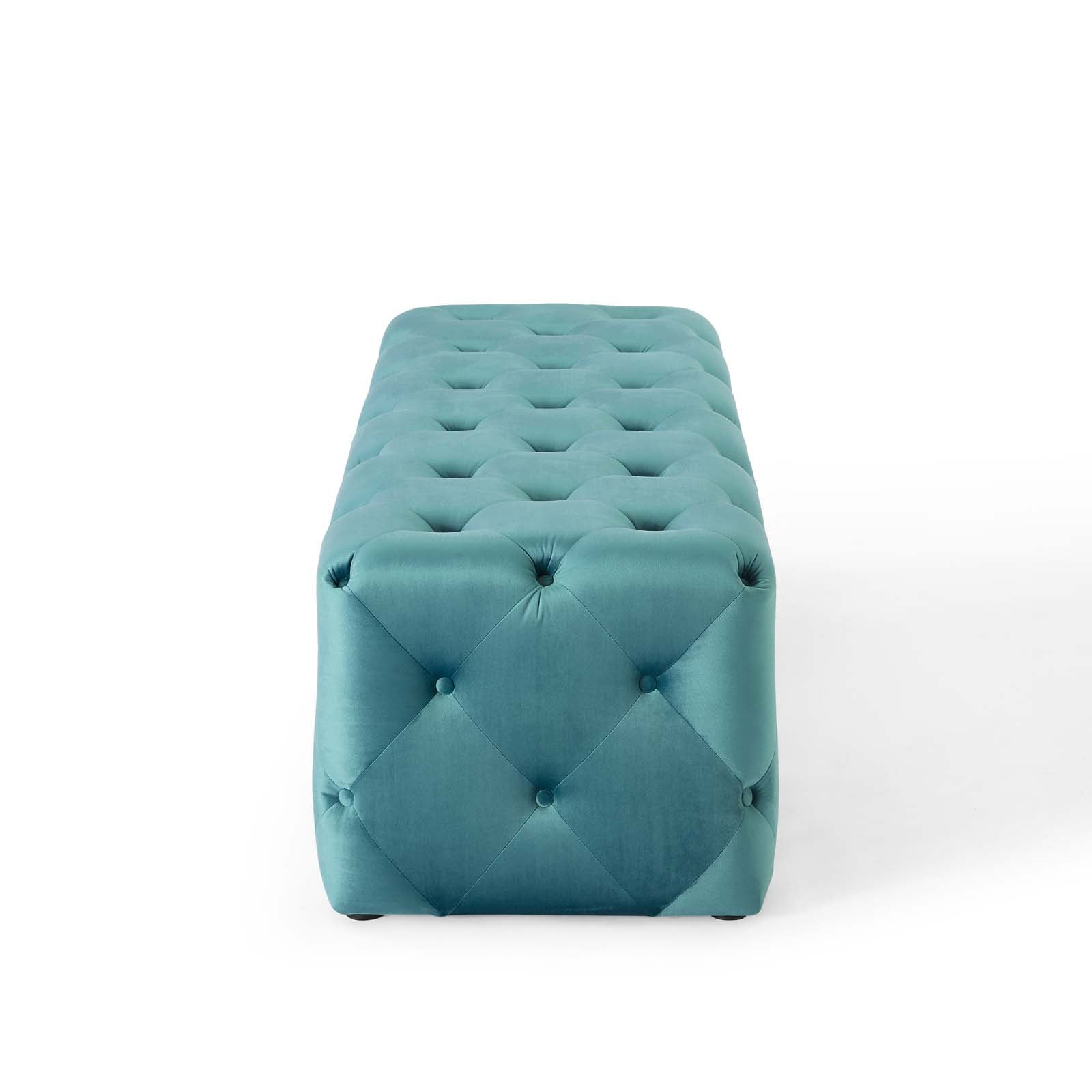 Amour 60" Tufted Button Entryway Performance Velvet Bench by Modway