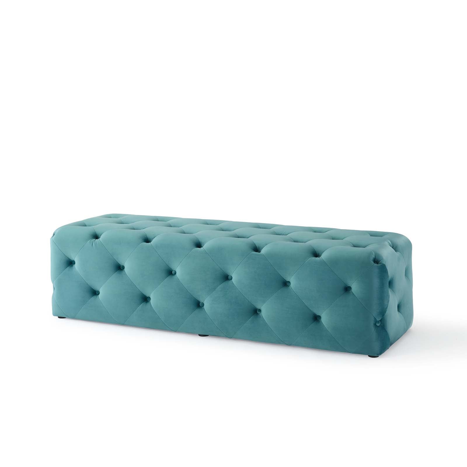 Amour 60" Tufted Button Entryway Performance Velvet Bench by Modway