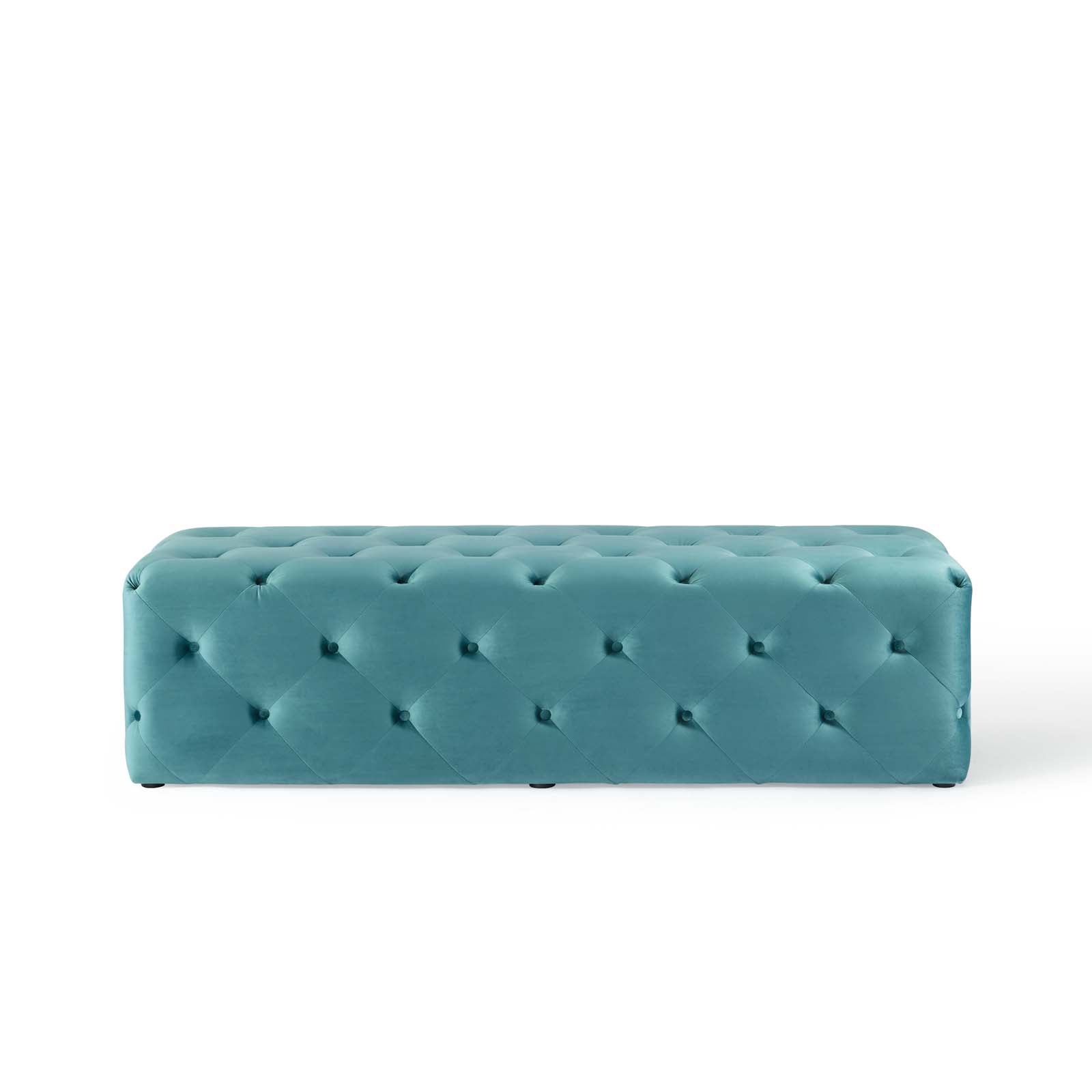 Amour 60" Tufted Button Entryway Performance Velvet Bench by Modway