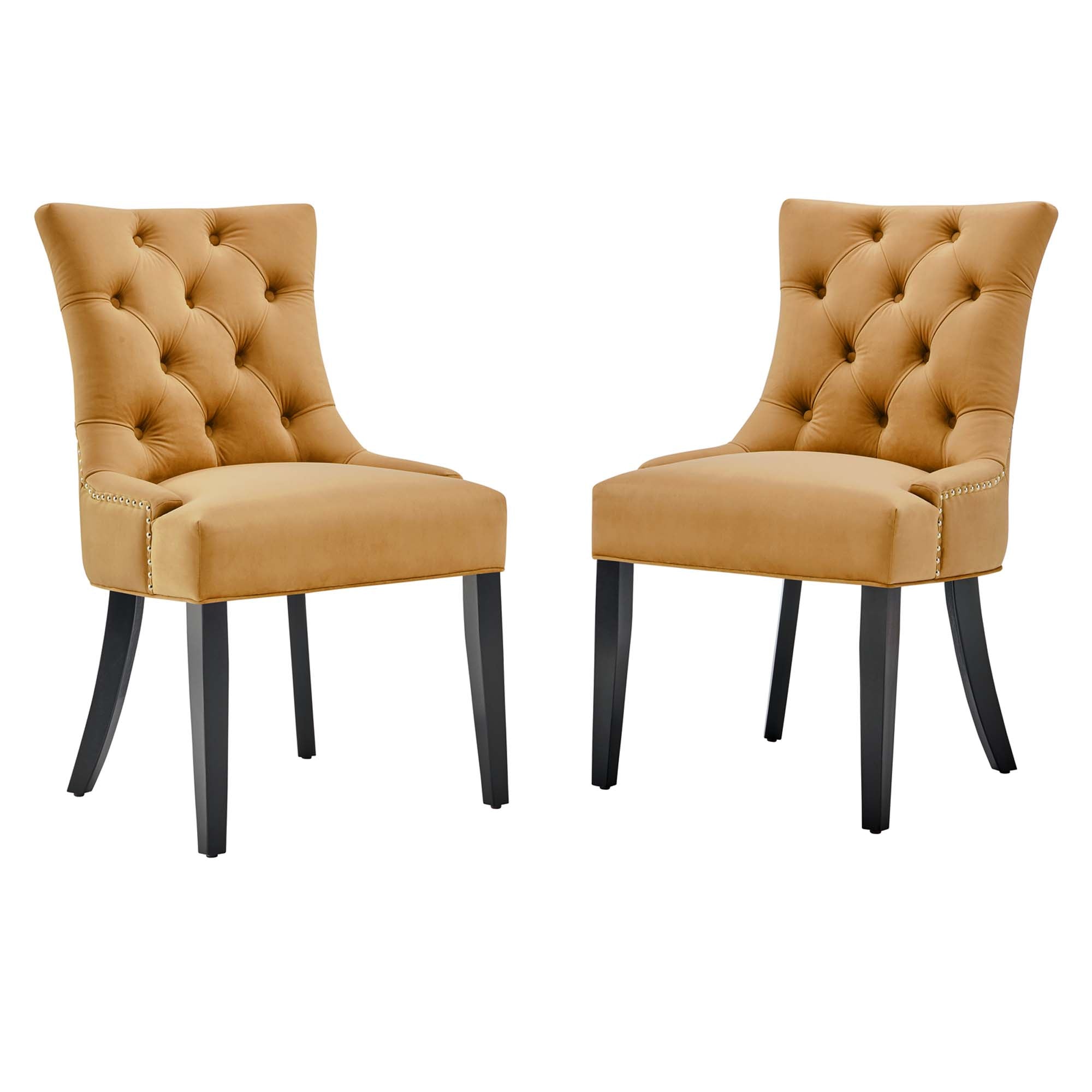 Regent Tufted Performance Velvet Dining Side Chairs - Set of 2 by Modway