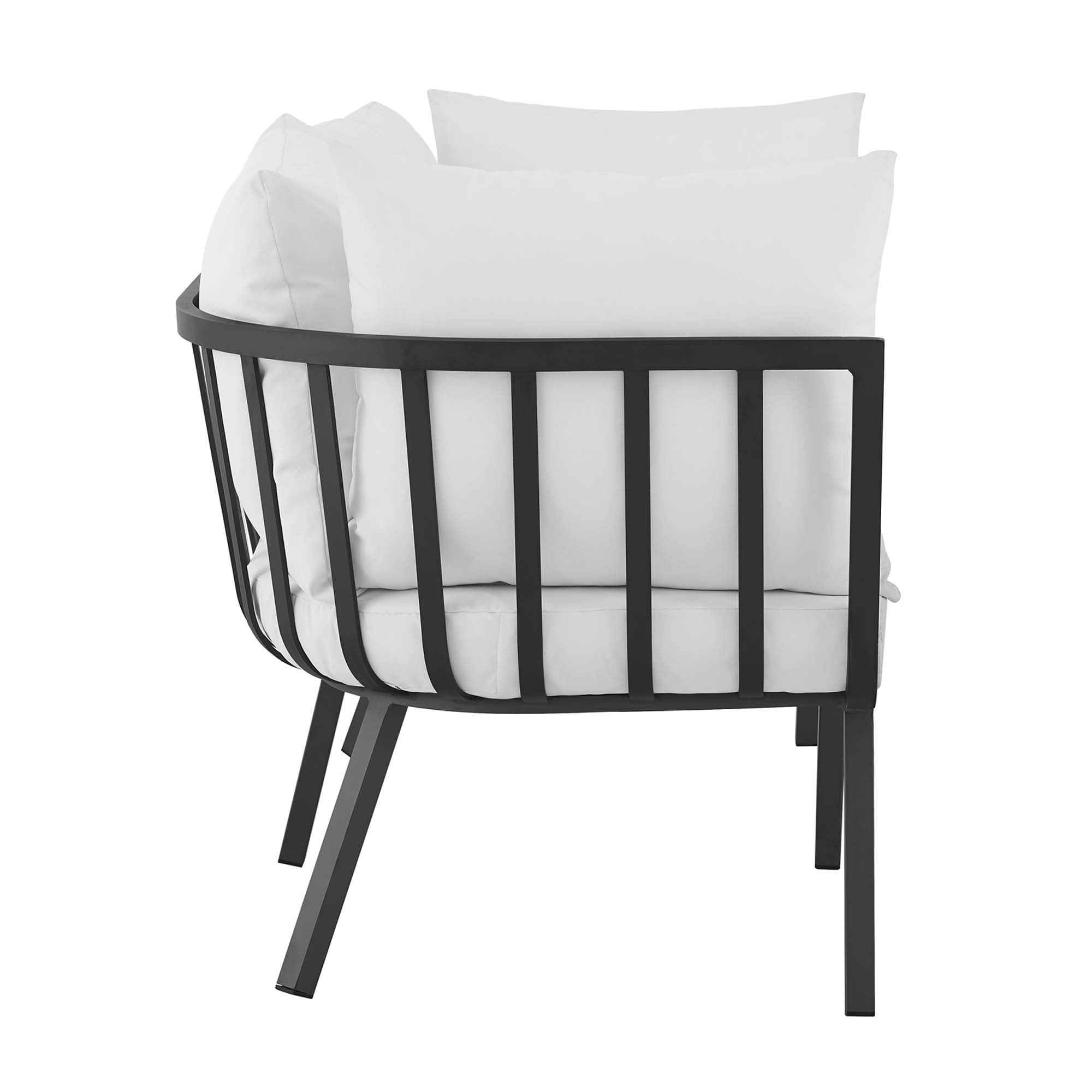 Riverside 2 Piece Outdoor Patio Aluminum Sectional Sofa Set by Modway