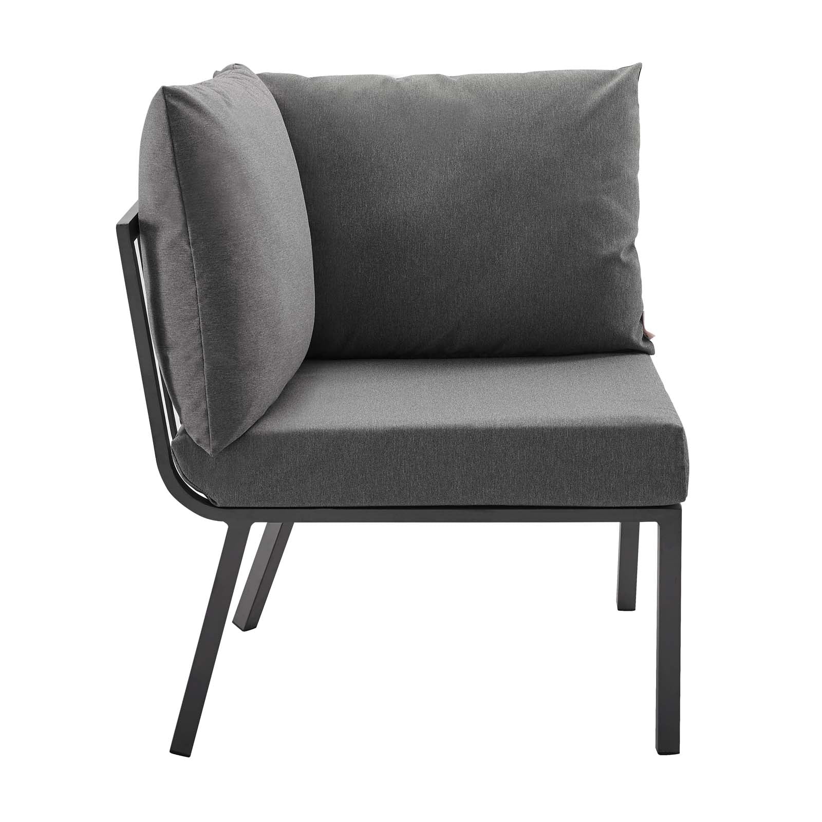 Riverside 5 Piece Outdoor Patio Aluminum Sectional by Modway