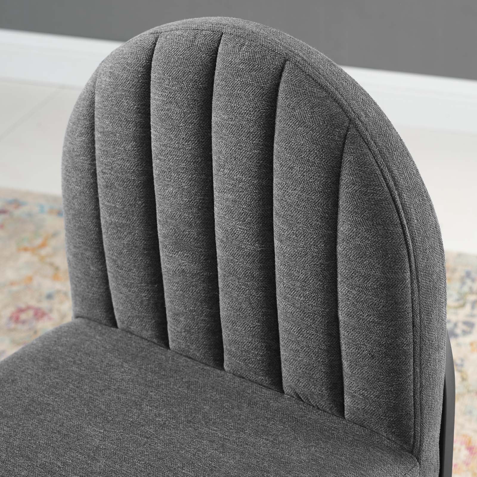 Isla Channel Tufted Upholstered Fabric Dining Side Chair by Modway