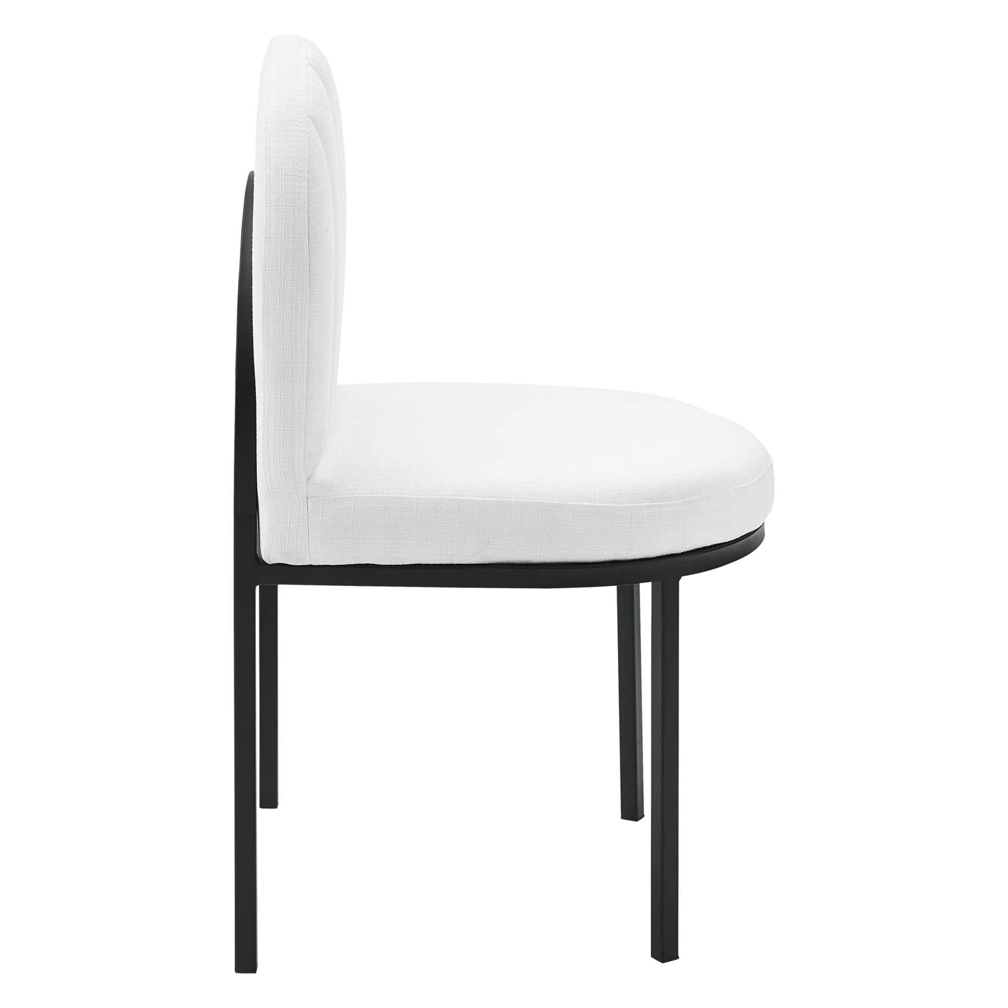 Isla Channel Tufted Upholstered Fabric Dining Side Chair by Modway