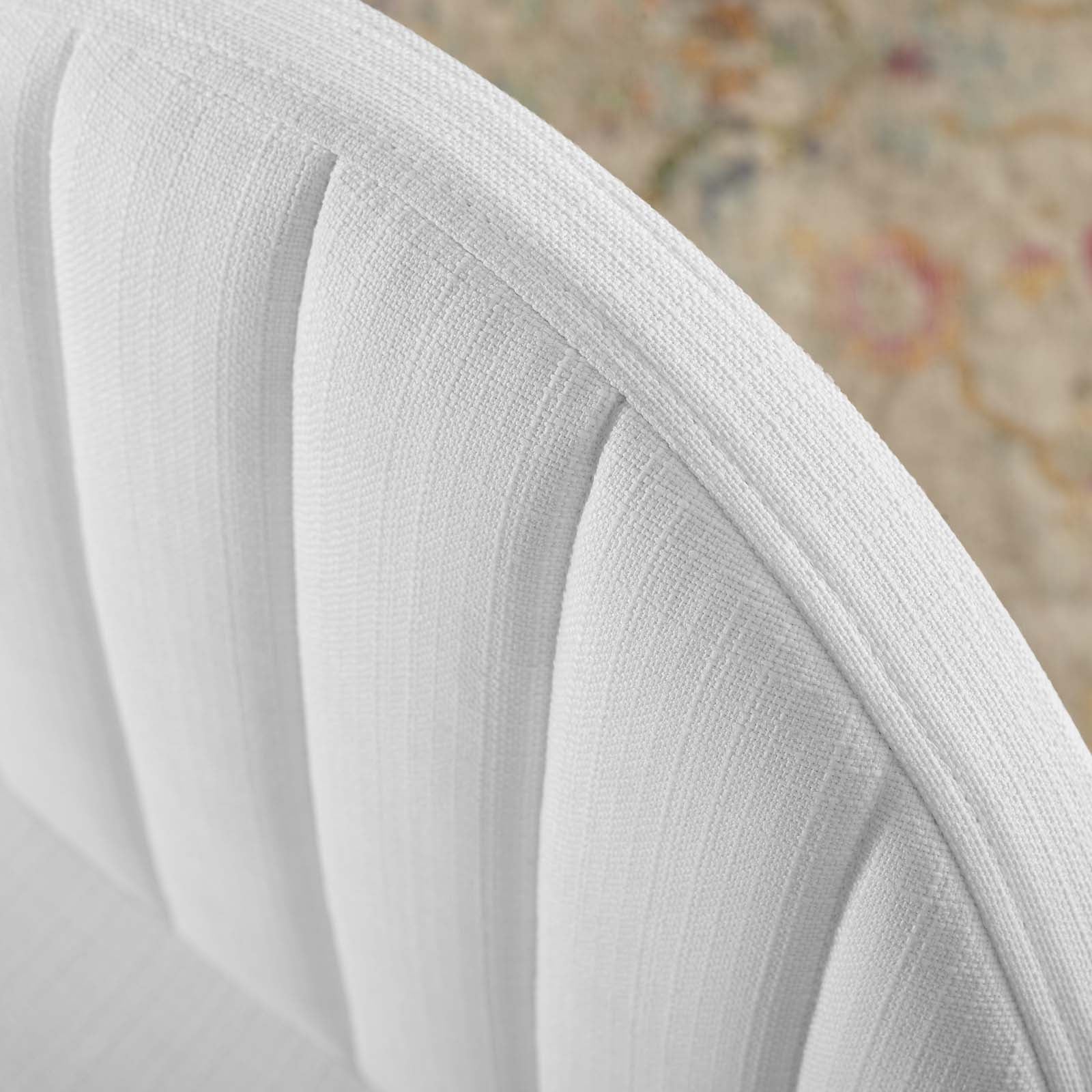 Isla Channel Tufted Upholstered Fabric Dining Side Chair by Modway