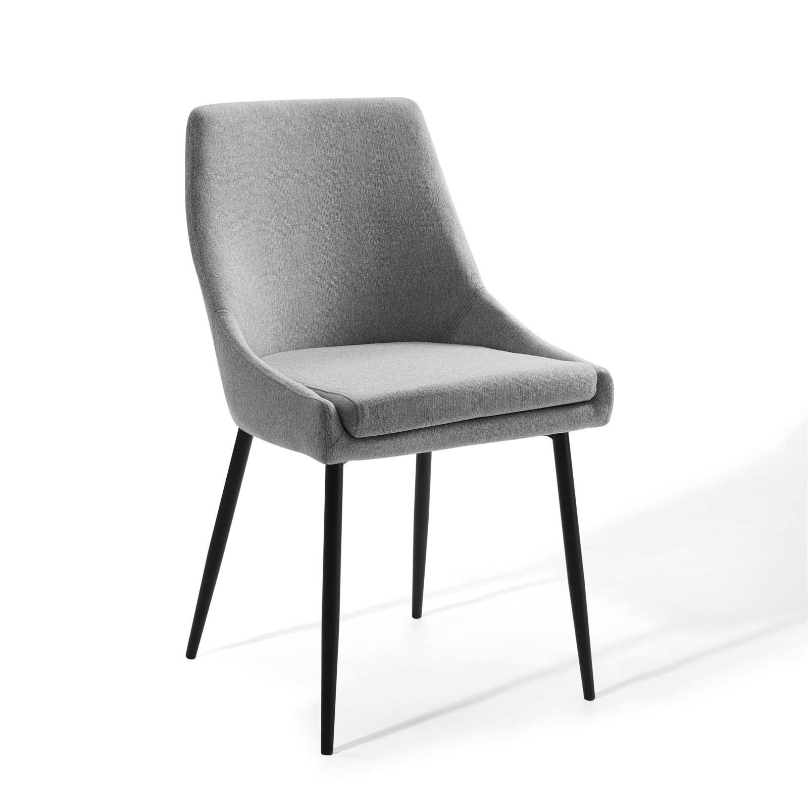 Viscount Upholstered Fabric Dining Chairs Set of 2 by Modway