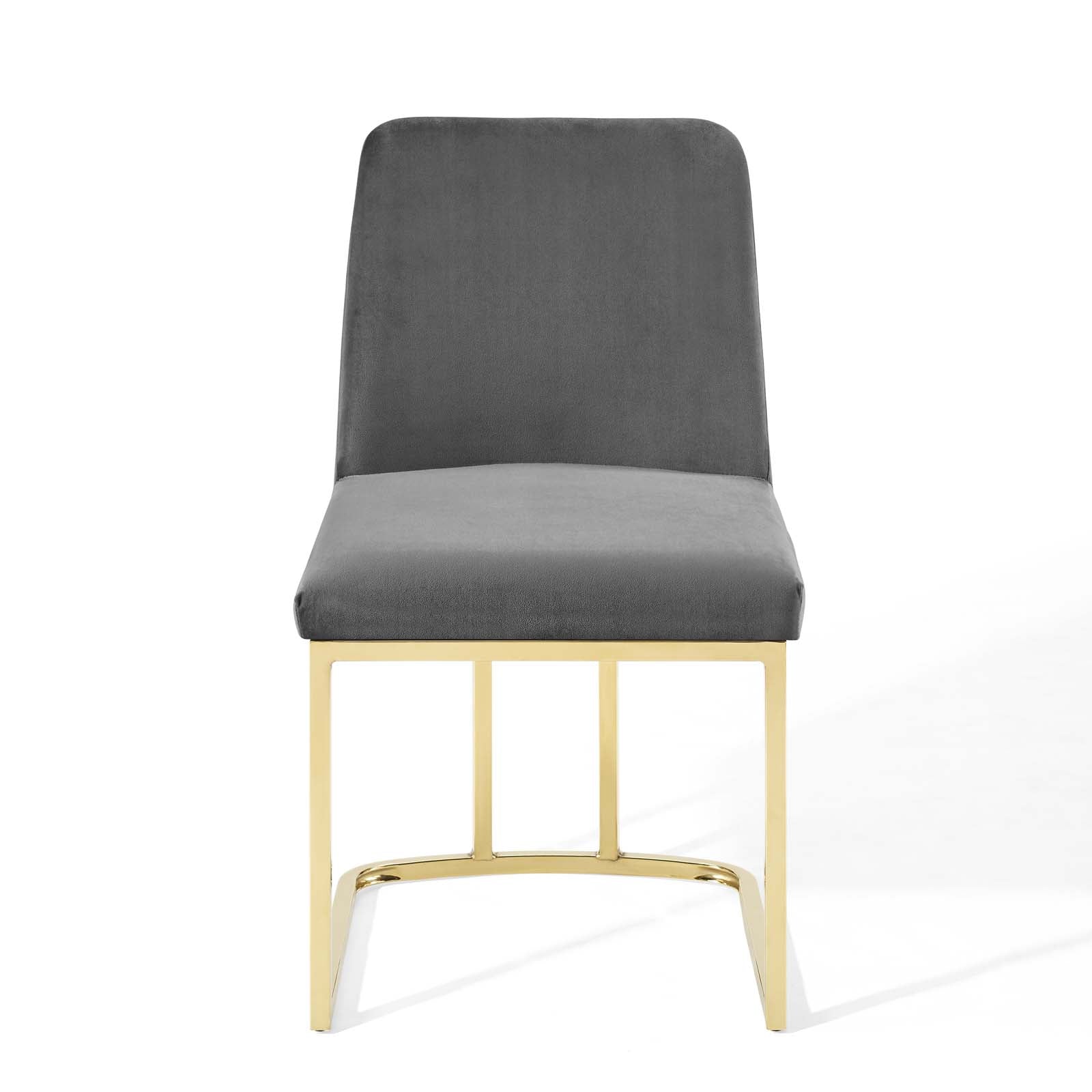 Amplify Sled Base Performance Velvet Dining Side Chair by Modway