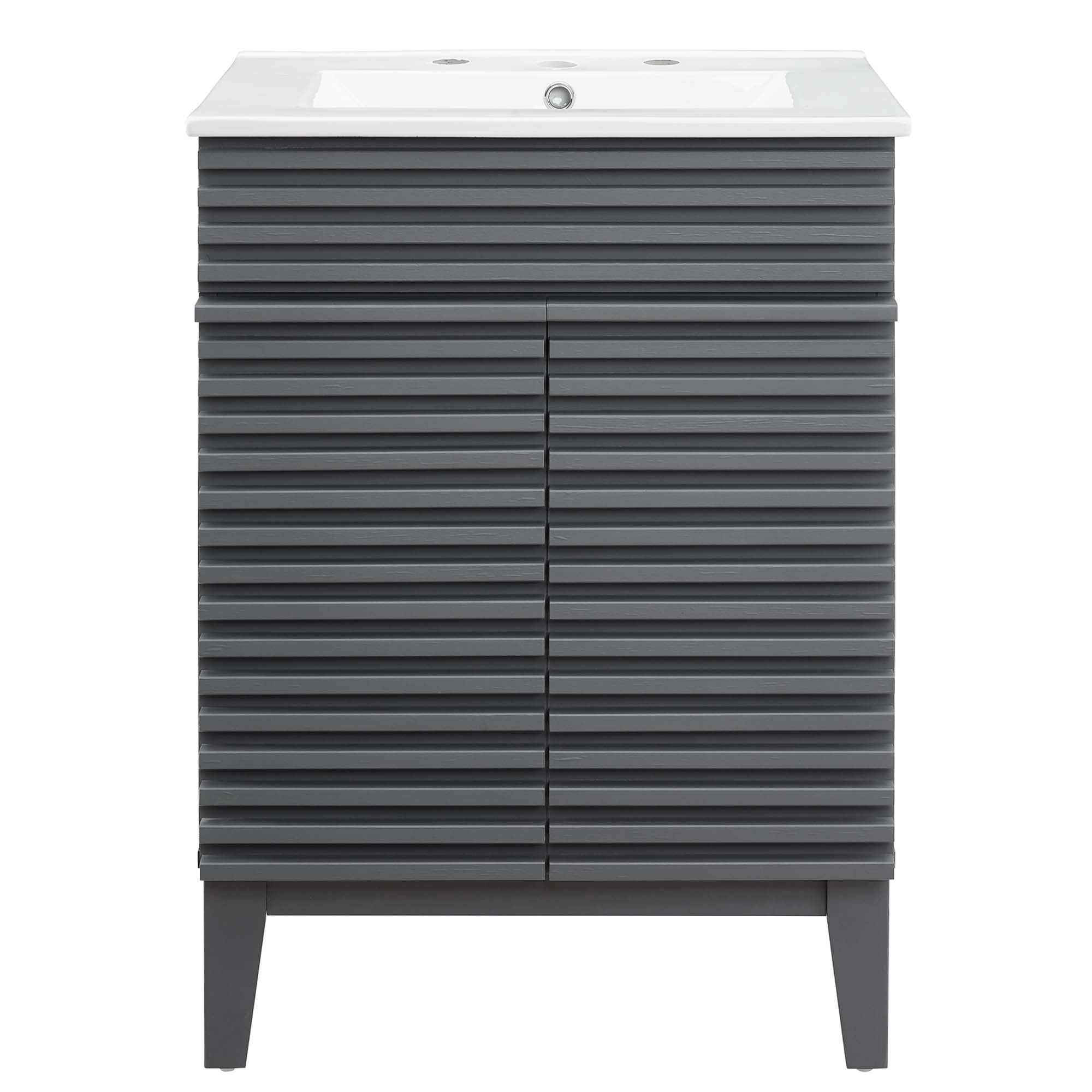 Render 18" and 24" Bathroom Vanities with White Basin Included by Modway