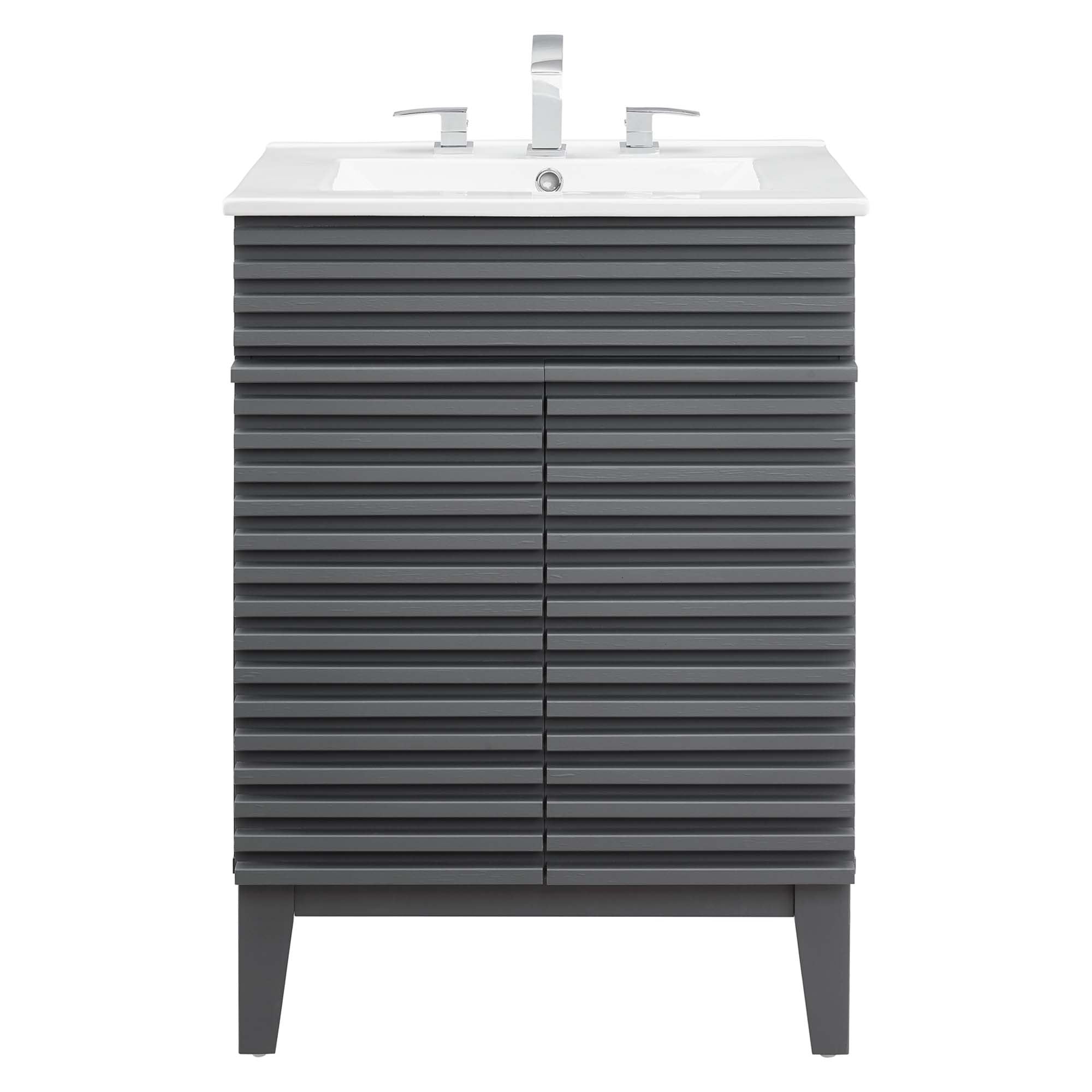 Render 18" and 24" Bathroom Vanities with White Basin Included by Modway