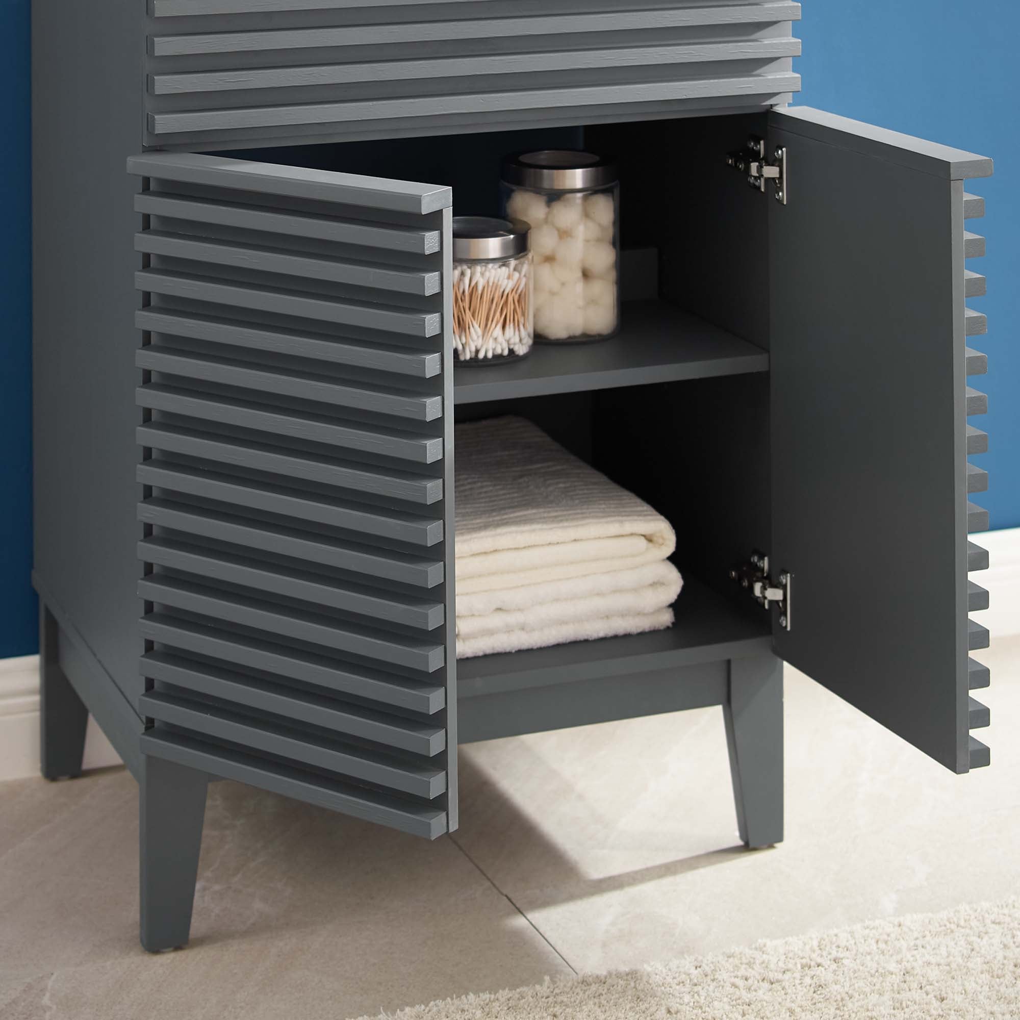 Render 18" and 24" Bathroom Vanities with White Basin Included by Modway