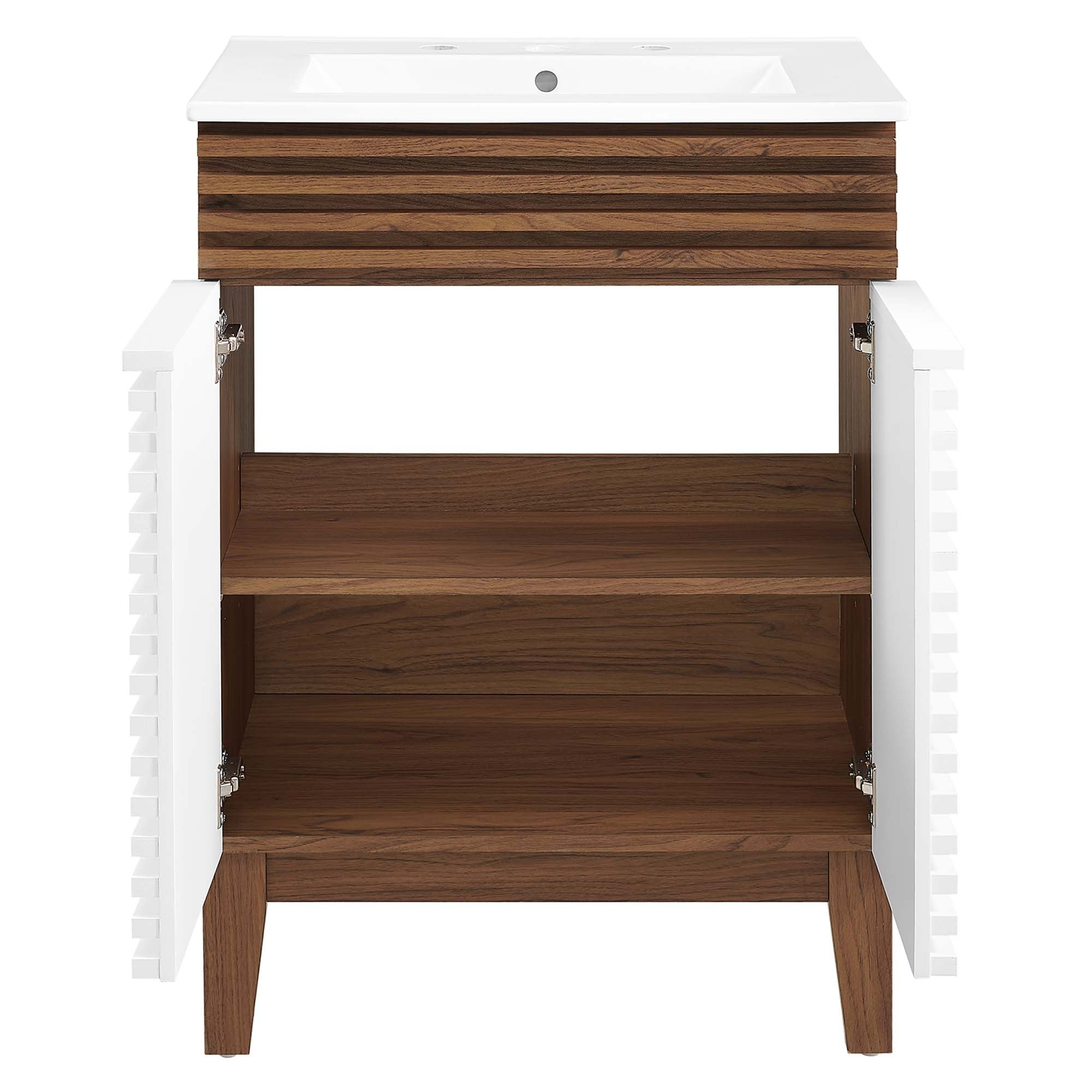 Render 18" and 24" Bathroom Vanities with White Basin Included by Modway