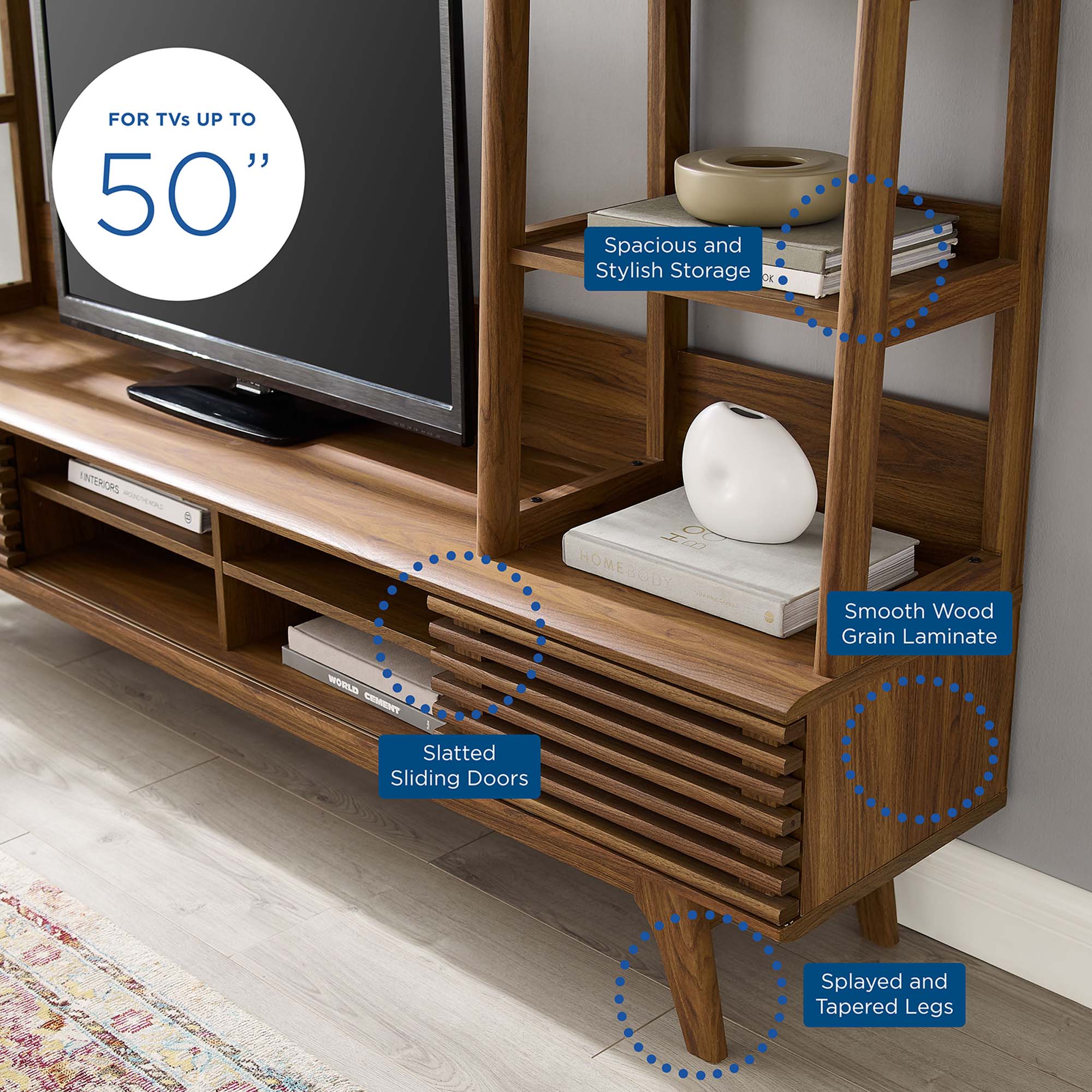 Render TV Stand Entertainment Center by Modway