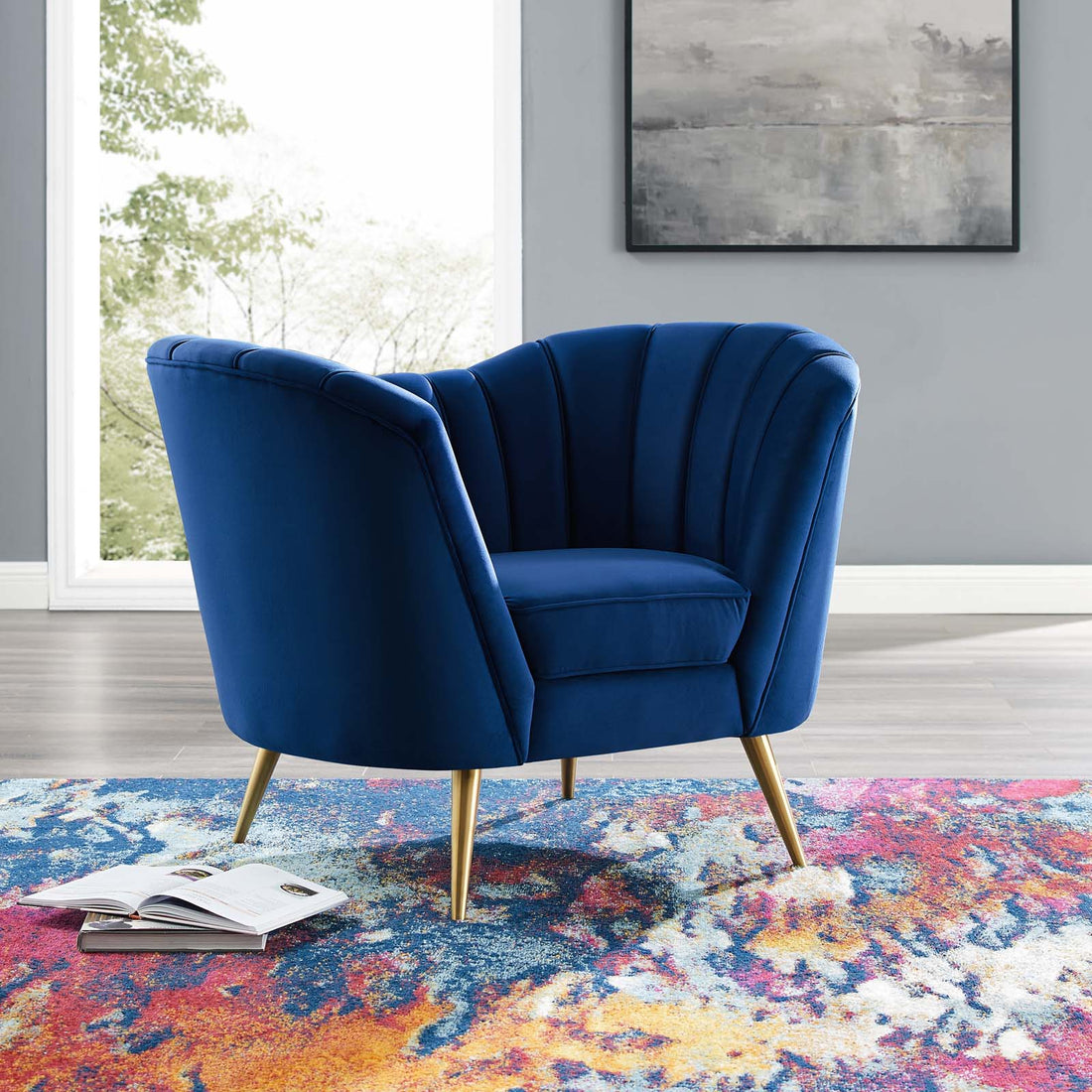 Opportunity Performance Velvet Armchair by Modway
