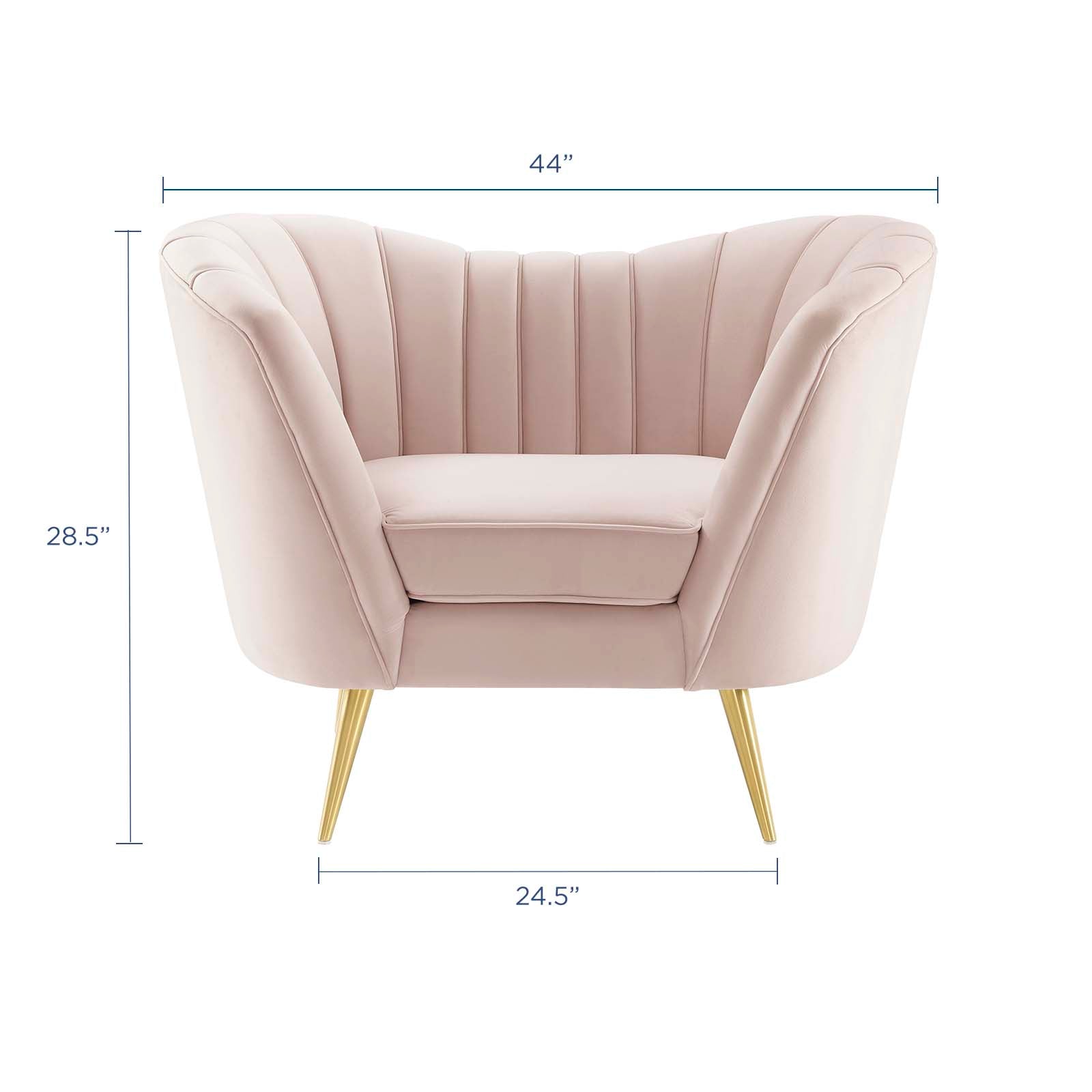 Opportunity Performance Velvet Armchair by Modway