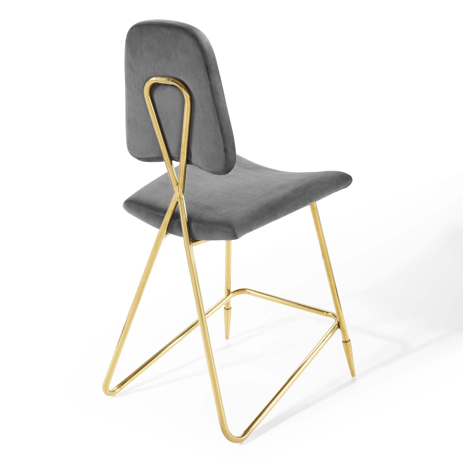 Ponder Performance Velvet Counter Stool by Modway