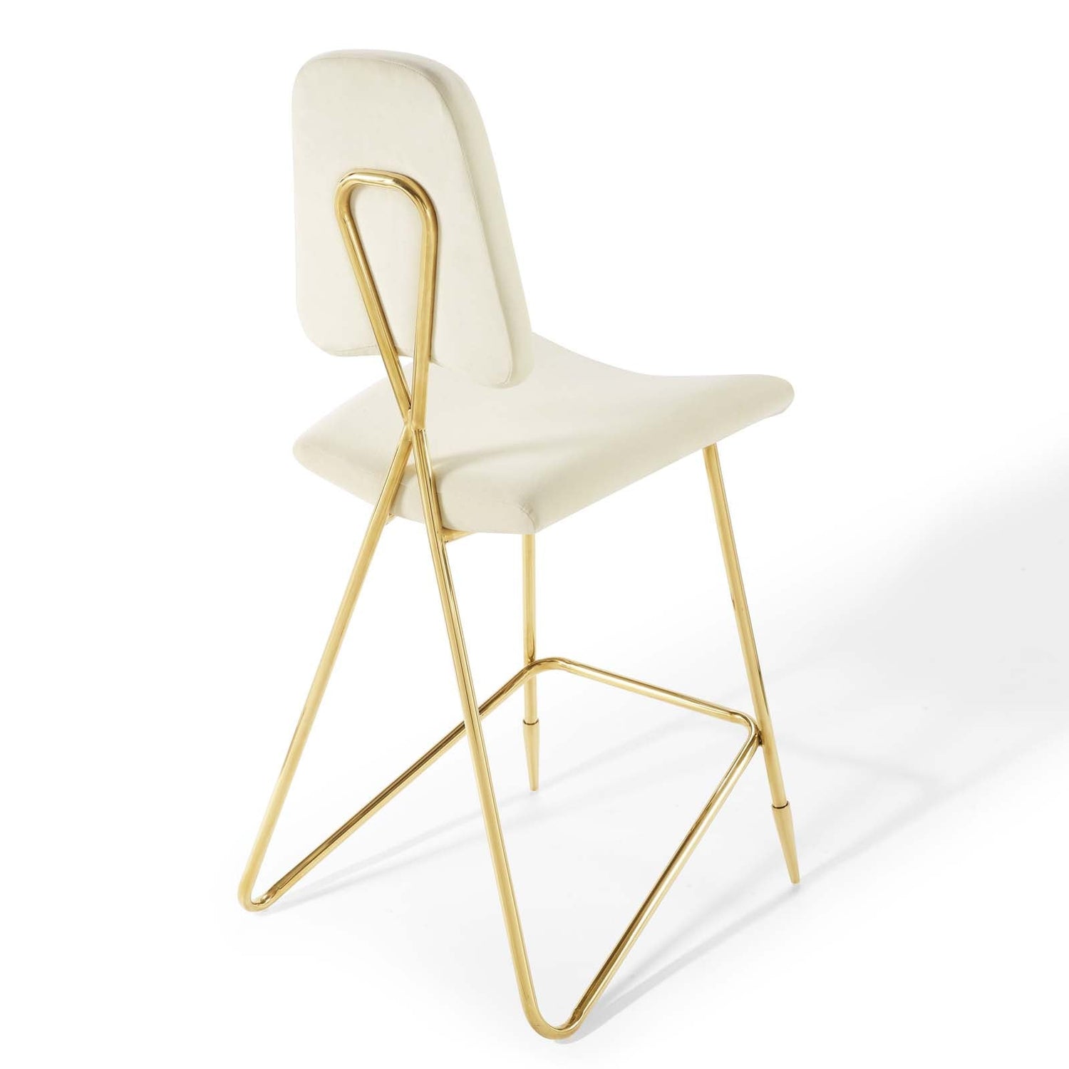 Ponder Performance Velvet Bar Stool by Modway