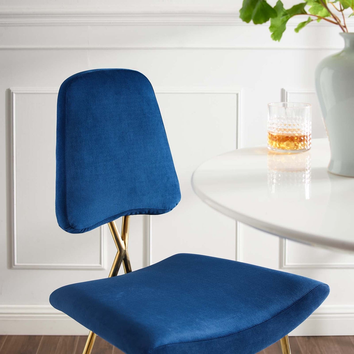 Ponder Performance Velvet Bar Stool by Modway